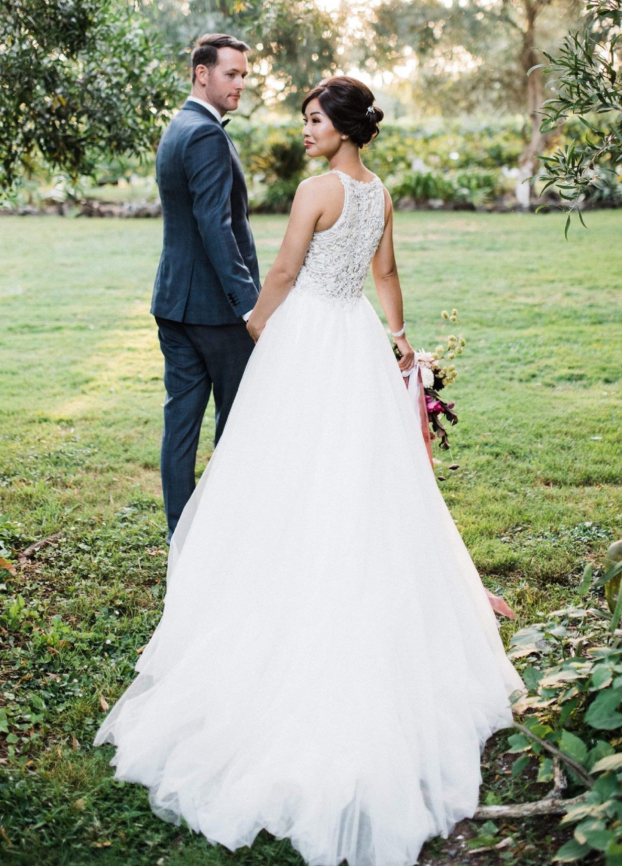 Maggie Sottero Lisette Sample Wedding Gown - Elegant Lace Bridal Dress for Bride, Perfect for Church Ceremony & Formal Reception