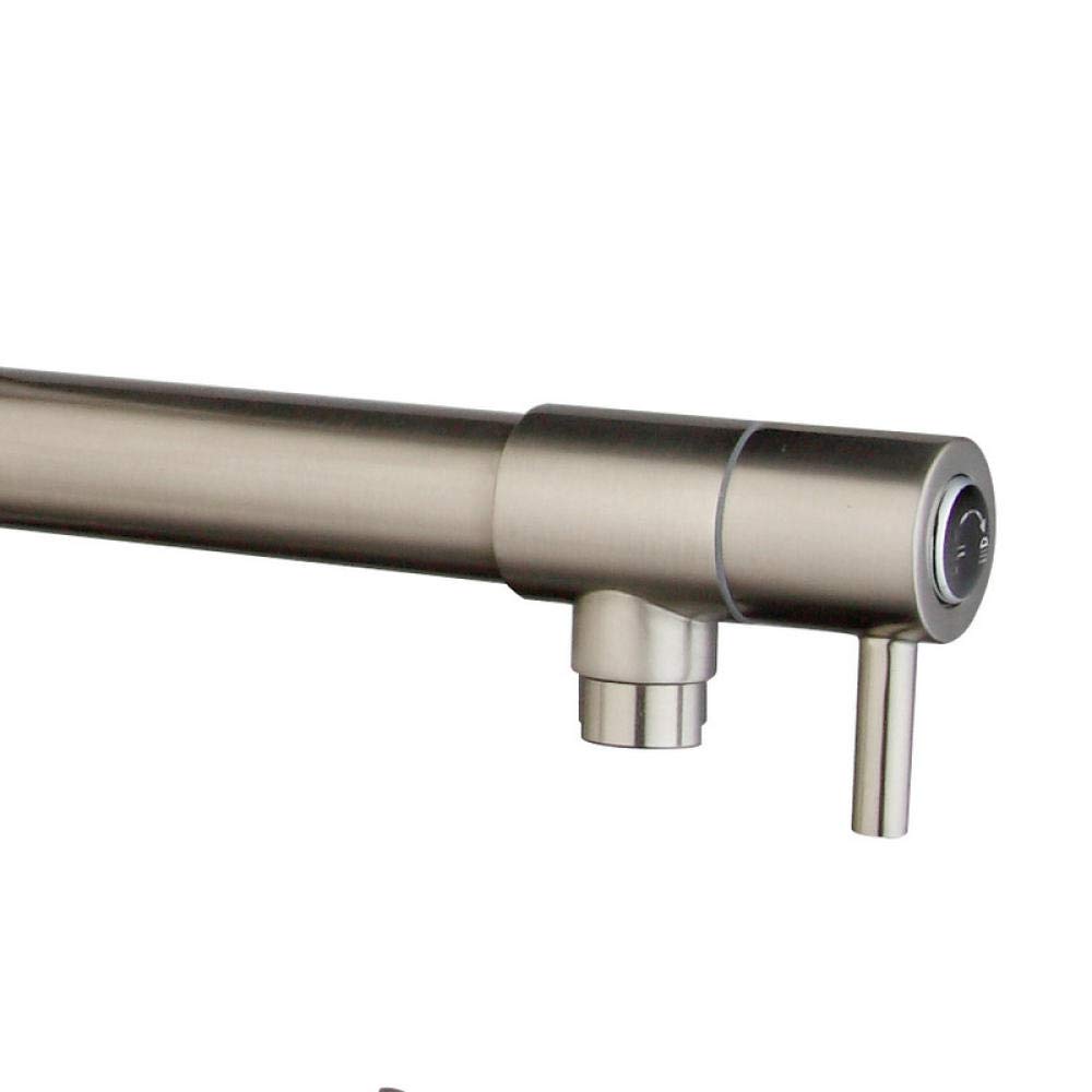 2-in-1 Brushed Nickel Pull Down Kitchen Faucet with Sprayer - Modern Vessel Sink Mixer Tap for Bathroom & Kitchen Renovation | Perfect for Washing Dishes, Filling Pots & Cleaning Vegetables