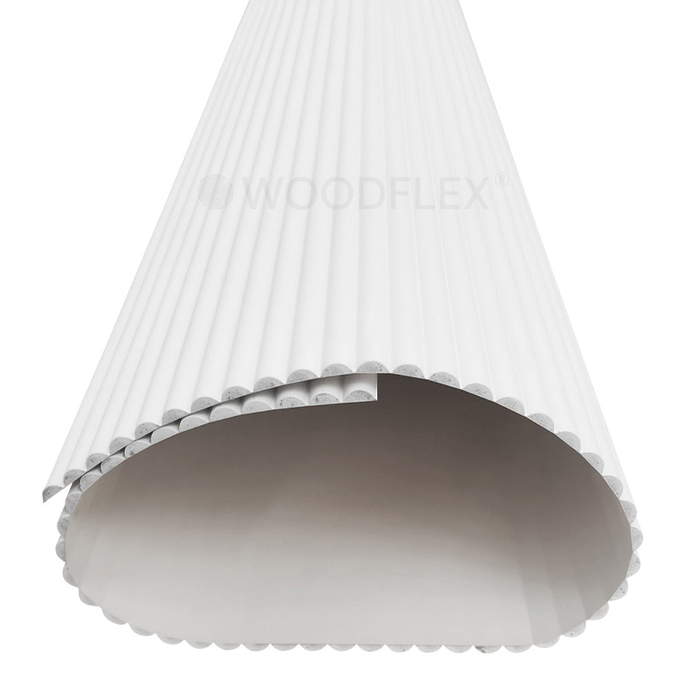 WOODFLEX White Primed Flexible Half Round Moulding 2700mm x 600mm (106