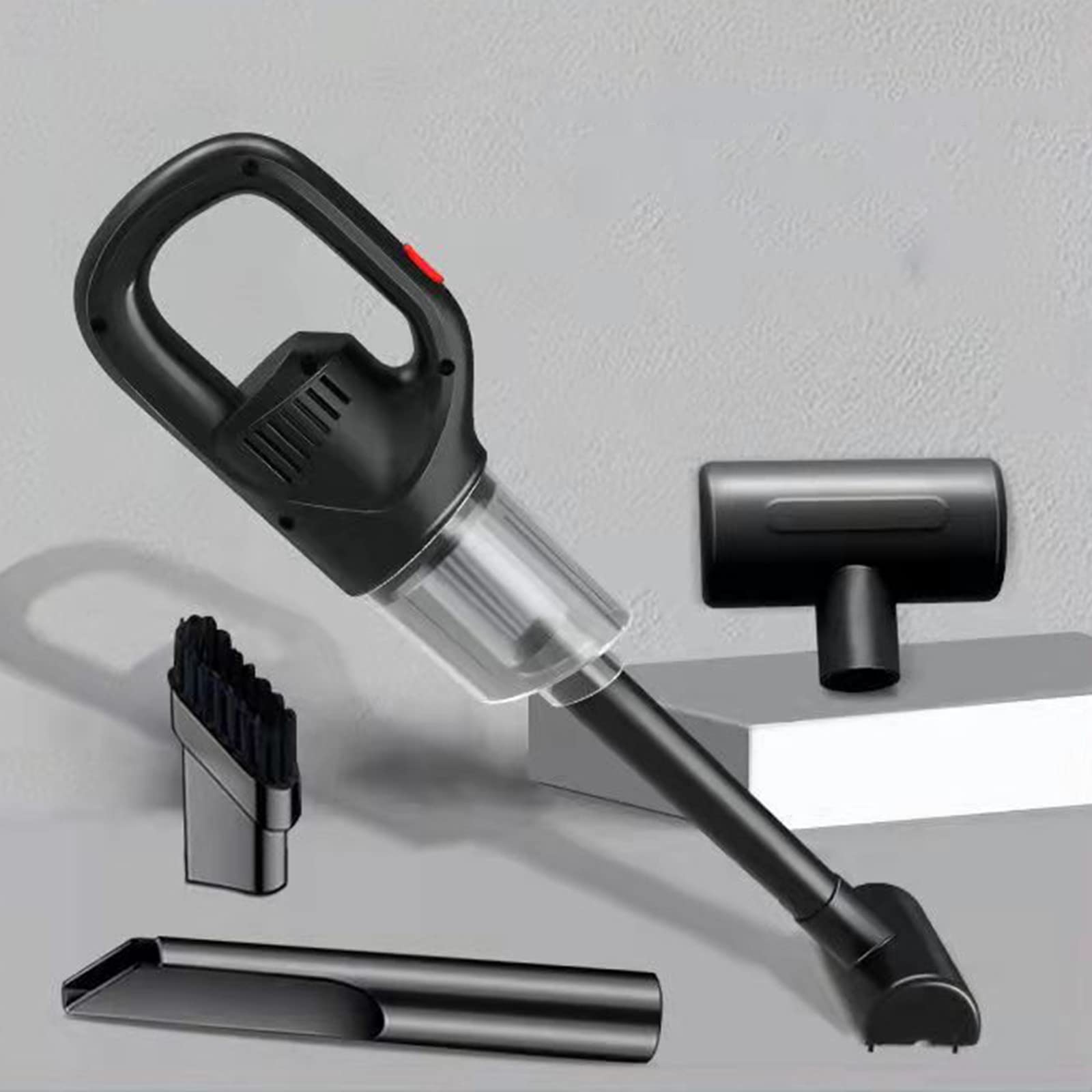**Portable Handheld Wireless Car Vacuum Cleaner - Powerful Wet & Dry Mini Vacuum for Home, Office, Car, Kitchen - Compact & Lightweight for Pet Hair, Dust, Crumbs - Ideal for Quick Cleanups & Tight Spaces (Black)**