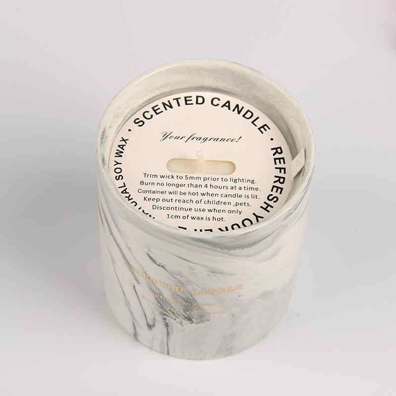 Premium Gray Ceramic Candle - Handmade Scented Soy Wax Candle for Home Decor, Relaxation & Romantic Ambiance | Perfect for Living Room, Bedroom, Bathroom & Gift Giving