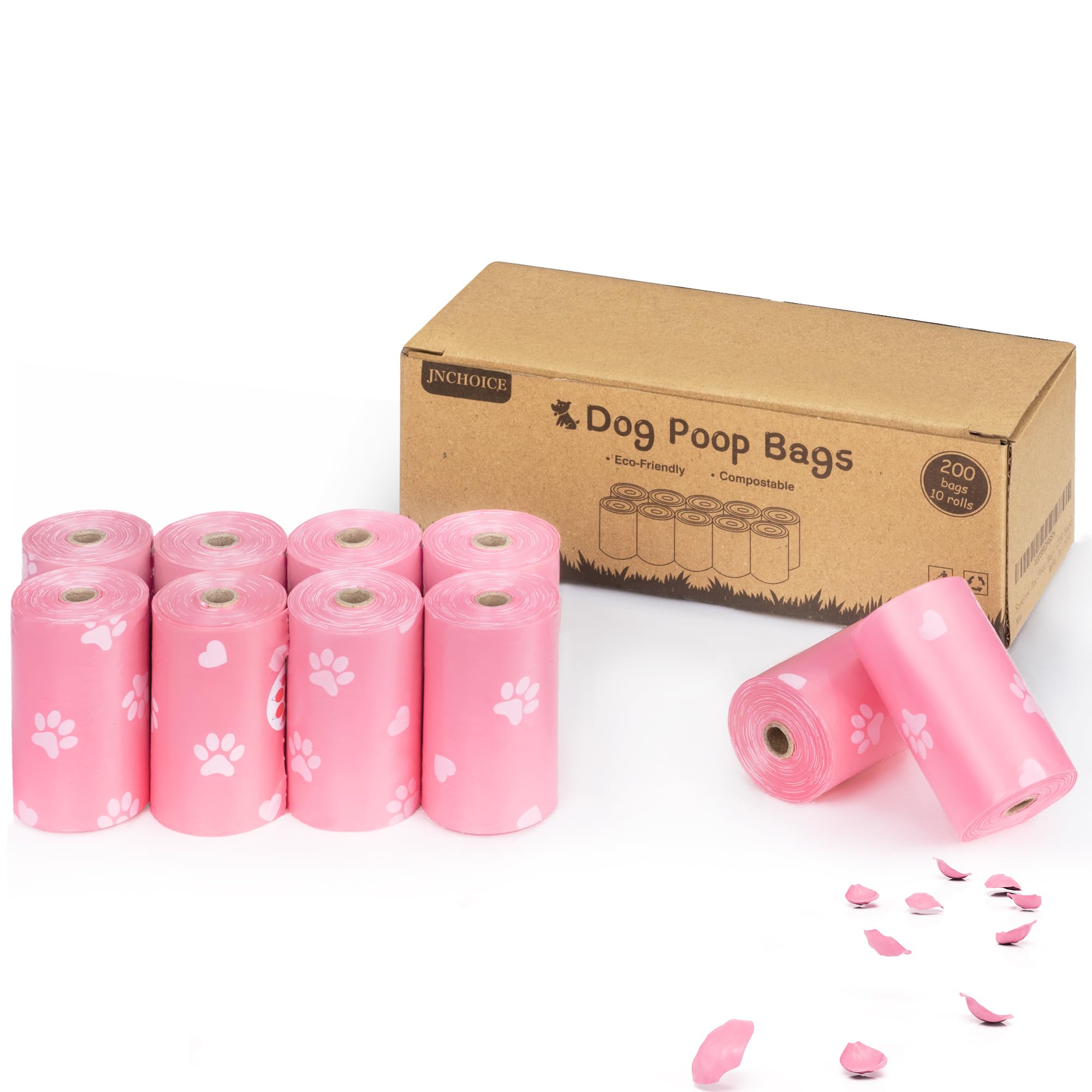 200 Counts Extra Thick Leak-Proof Dog Poop Bags | Durable Pet Waste Bags for Dog Walking, Cat Litter & Outdoor Cleanup | Eco-Friendly Waste Disposal Solution for Parks, Yards & Travel