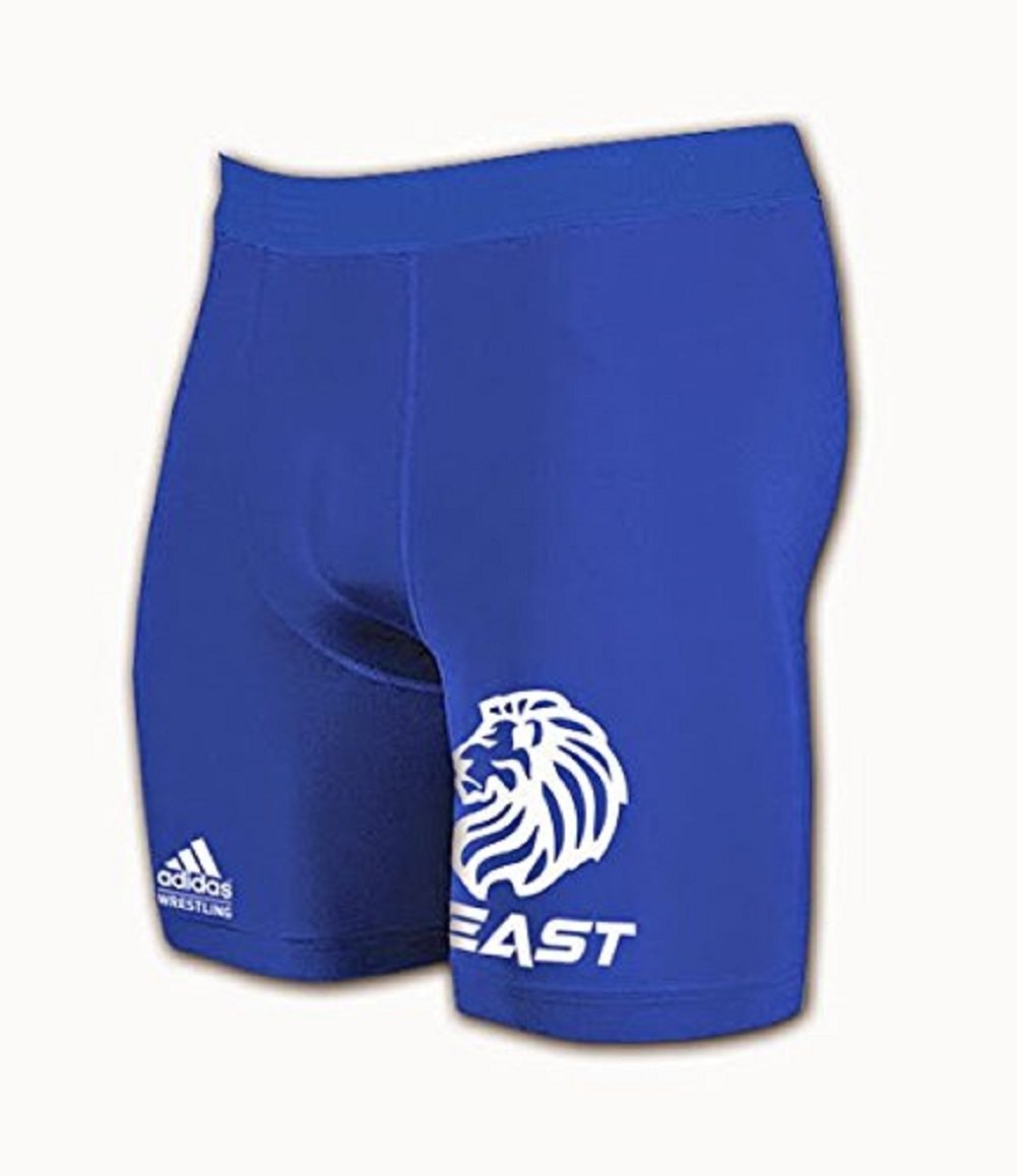 adidas Men's Compression Shorts - Royal Blue - Moisture Wicking, Breathable & Supportive for Running, Gym & Sports Training