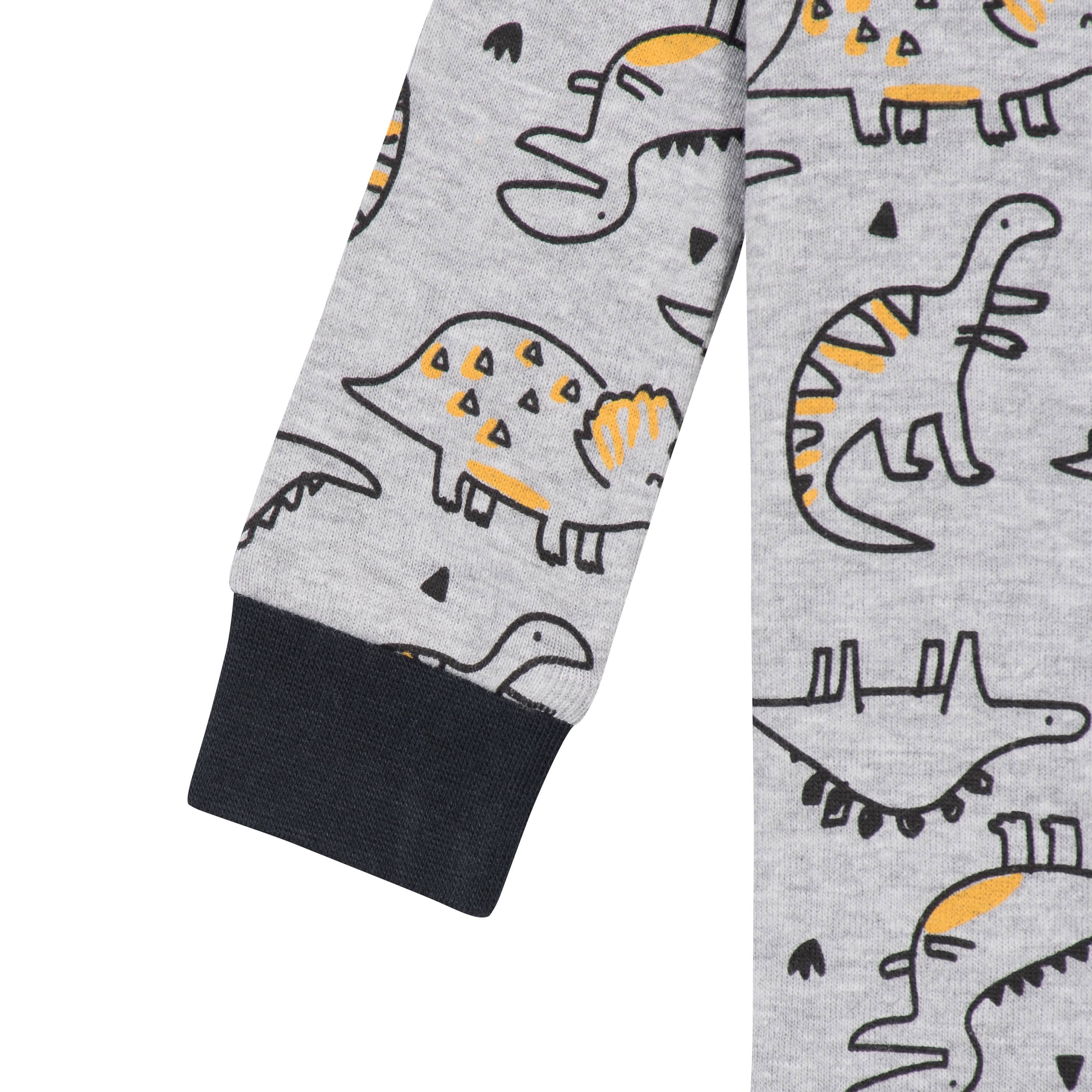 4 Pack Baby & Toddler Boys Dinosaur & Space Themed Snug Fit Cotton Footed Pajamas - Soft Sleepwear for Playtime & Bedtime