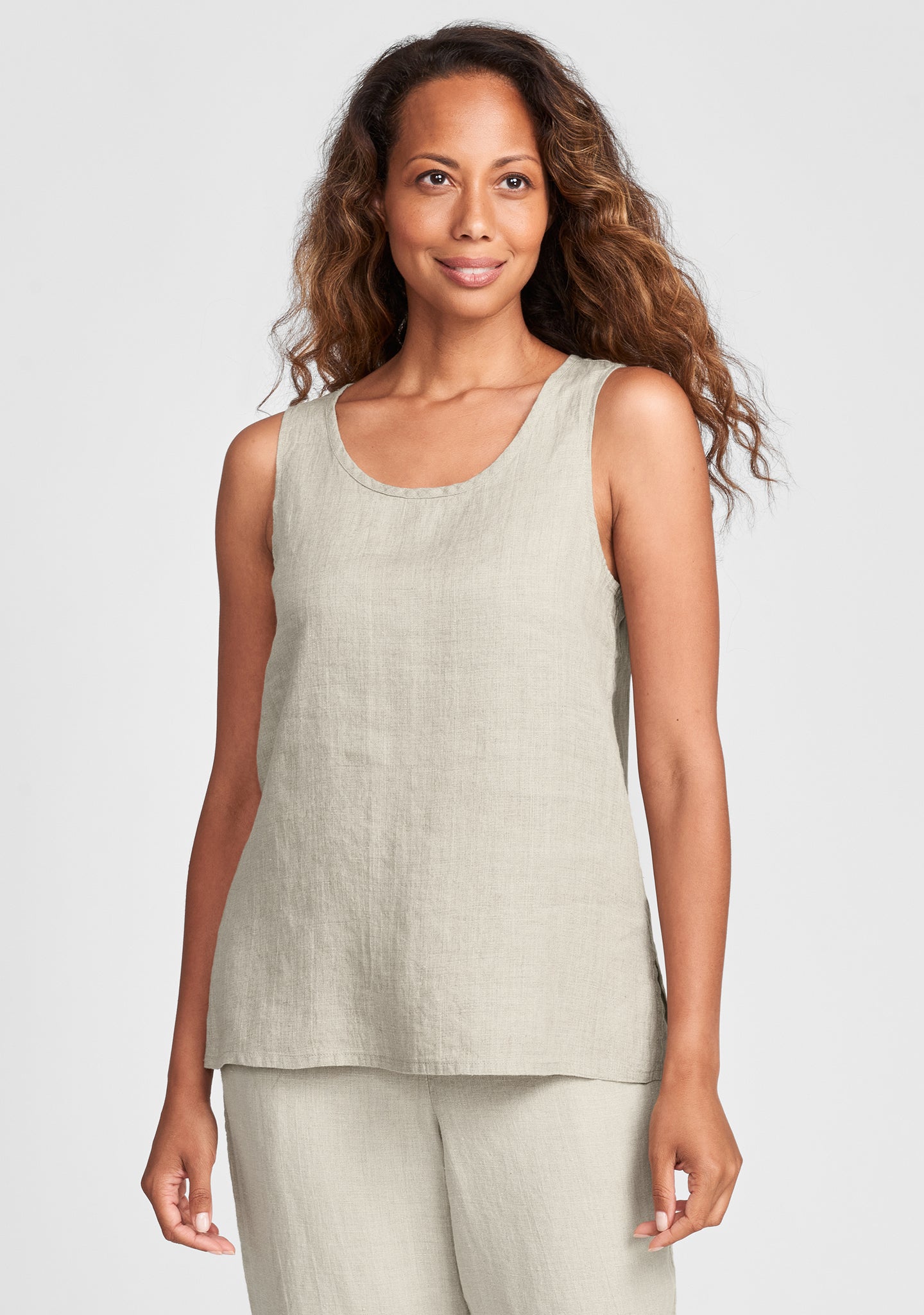 Essential Linen Tank Top for Women - Breathable & Comfortable Summer Casual Wear - Perfect for Beach, Yoga, and Everyday Outfits