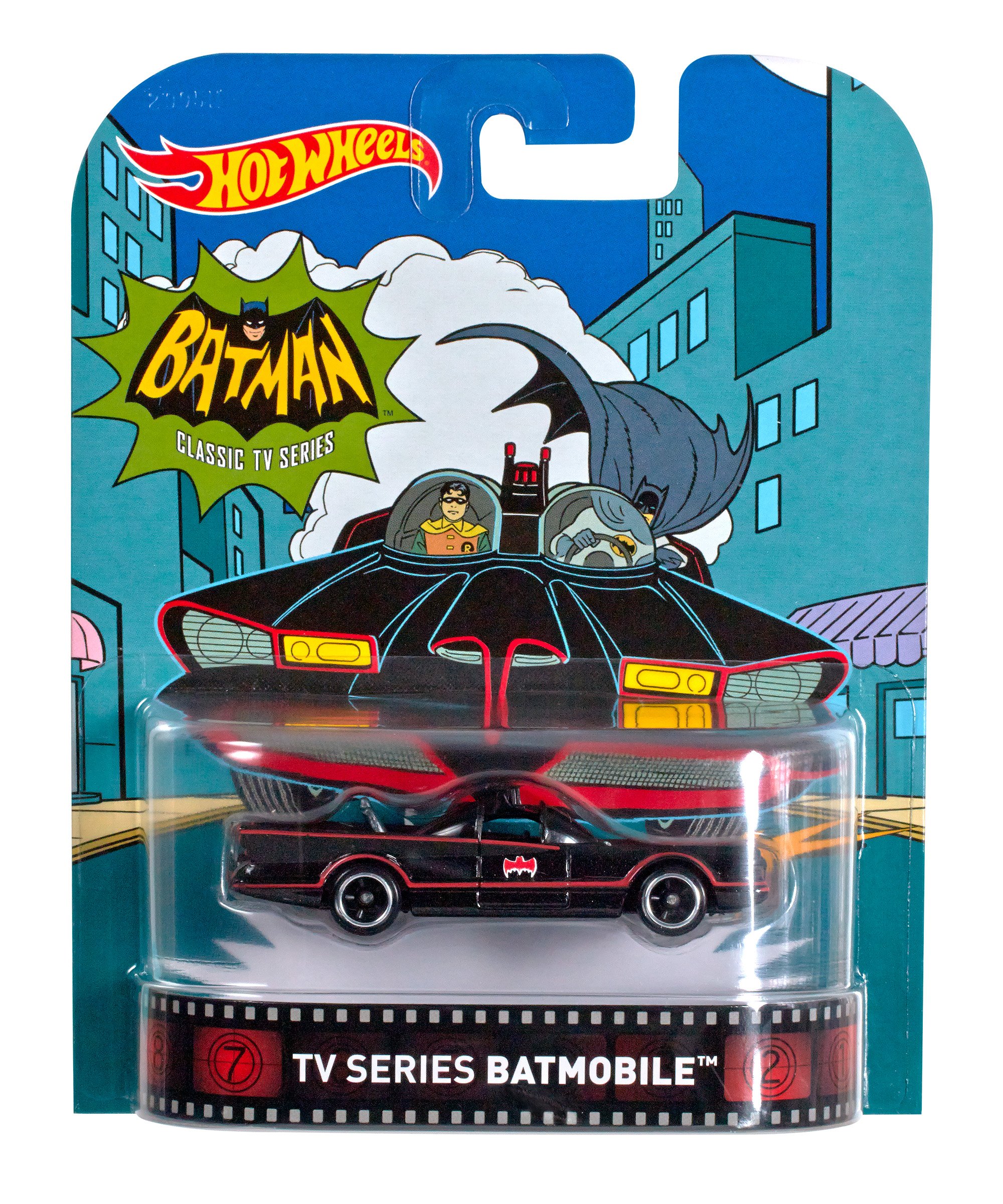 Hot Wheels Retro Entertainment Diecast '66 Batmobile Vehicle - 1:64 Scale Collectible Toy Car for DC Comics Fans, Perfect for Display, Gifts & Play