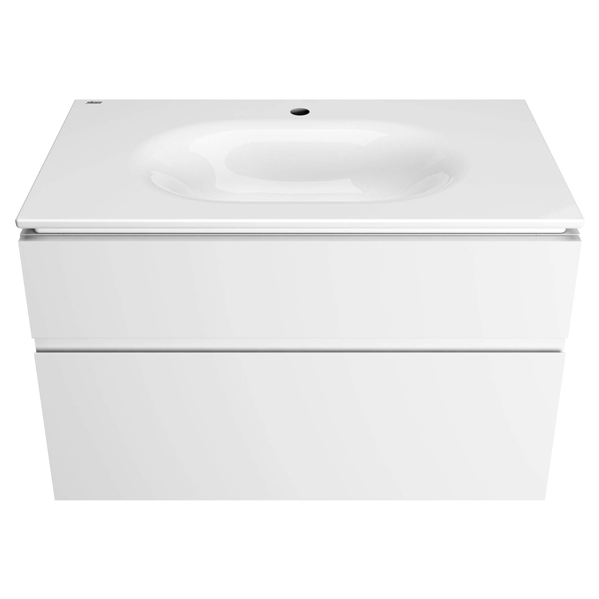 American Standard 1298001.020 Studio S 33-inch Vanity Top Sink with Center Hole in White - Perfect for Bathroom Vanities, Powder Rooms & Small Spaces