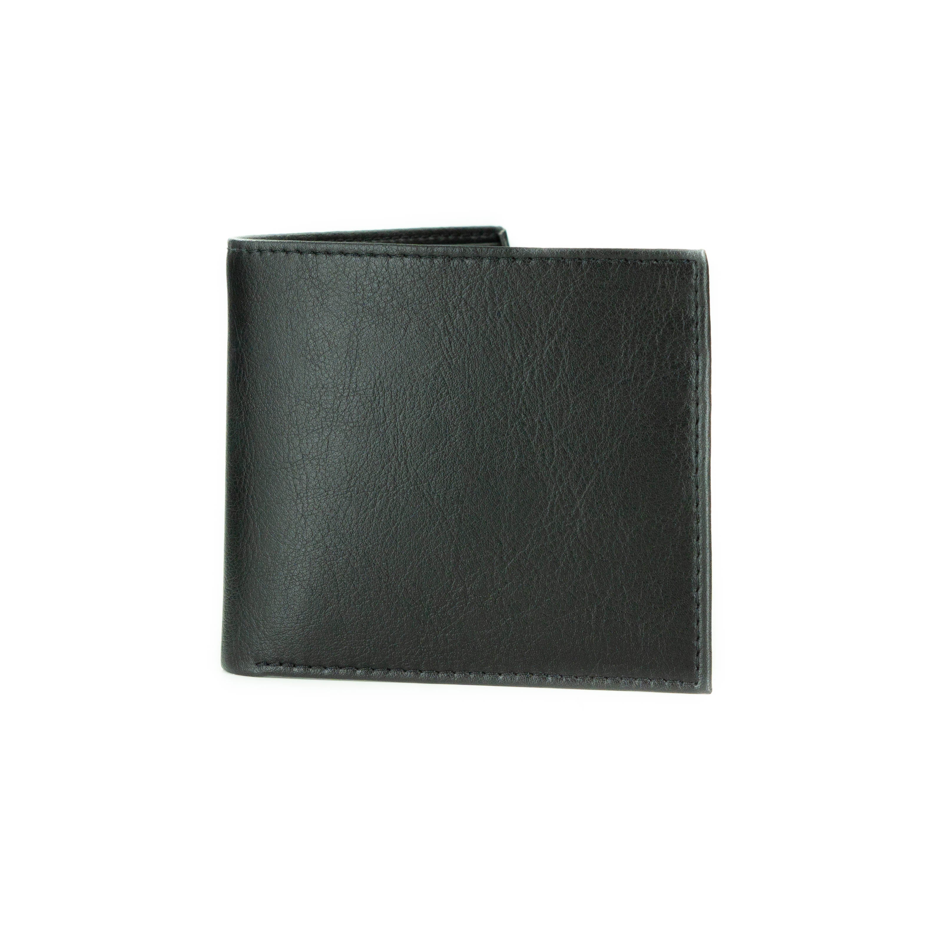 Novacas Decker Black Genuine Leather Wallet for Men - Slim RFID Blocking Bifold Wallet with Money Clip, Perfect for Everyday Use & Travel