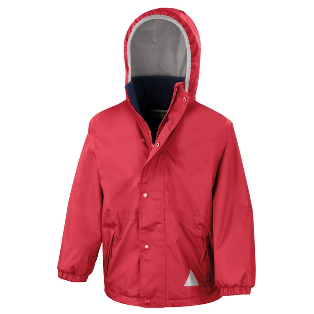 **Kids Reversible Stormproof Fleece Jacket - Waterproof & Anti-Pilling - Outdoor Play, School & Winter Activities**