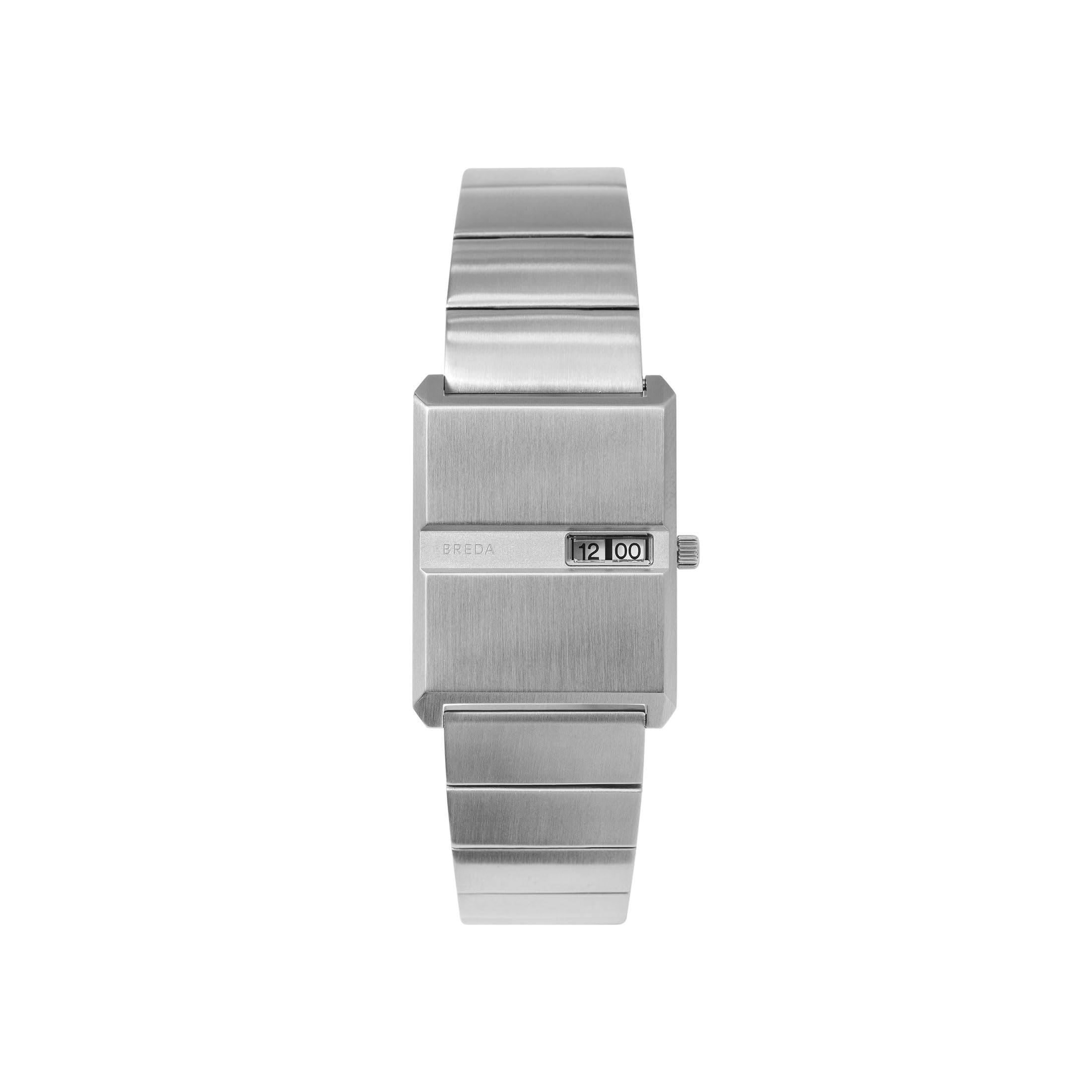 Breda 'Pulse' Stainless Steel Bracelet Watch for Men & Women - Waterproof Fashion Watch with Date Window - Perfect for Casual, Office & Everyday Wear