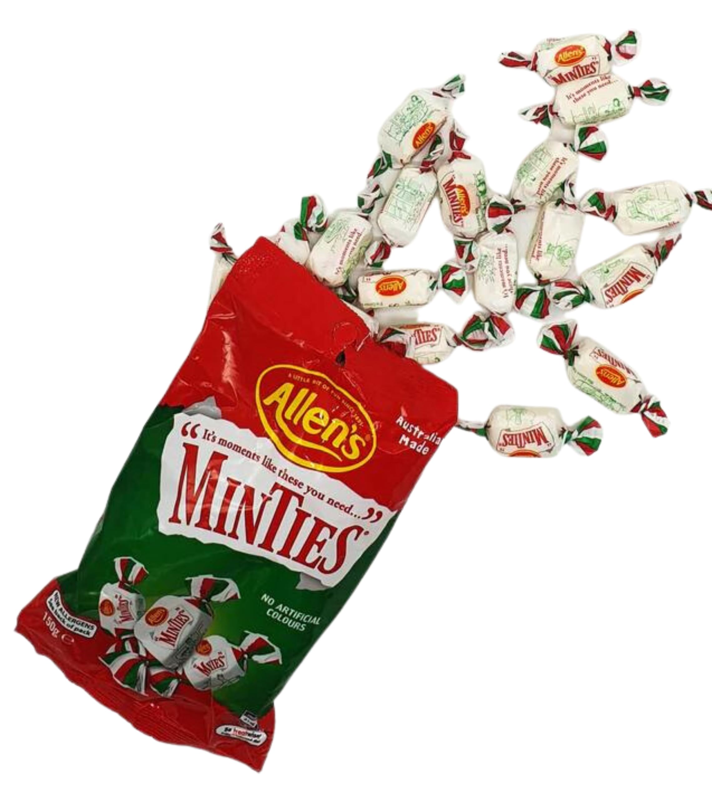 Allen's Minties Candy - Refreshing Peppermint Hard Candy for Fresh Breath & Sweet Cravings - Perfect for Office, Travel & Party Treats
