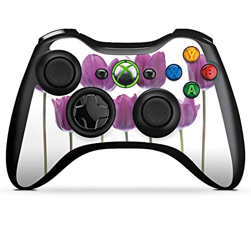 DeinDesign Skin Compatible with Microsoft Xbox 360 Controller - Spring Tulip Flower Vinyl Sticker Decal | Gaming Accessories for Custom Console Protection & Personalization