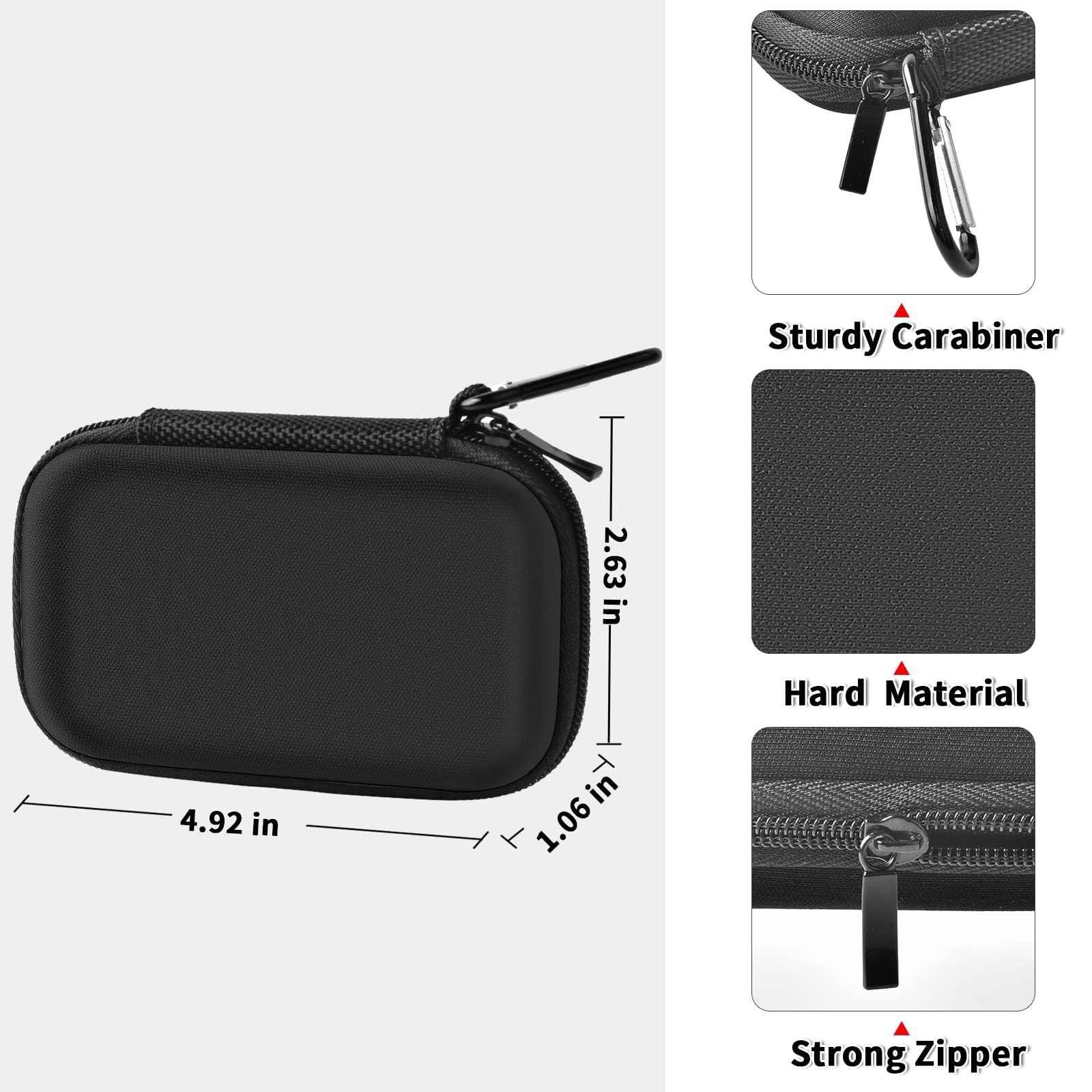 SanDisk PRO Extreme Portable SSD Case - Protective Storage Holder for 1TB/2TB/500GB/4TB External SSD (SDSSDE61/SDSSDE60/SDSSDE81/SDSSDE30) - Travel-Friendly Hard Drive Box for Digital Nomads & Photographers (Black)