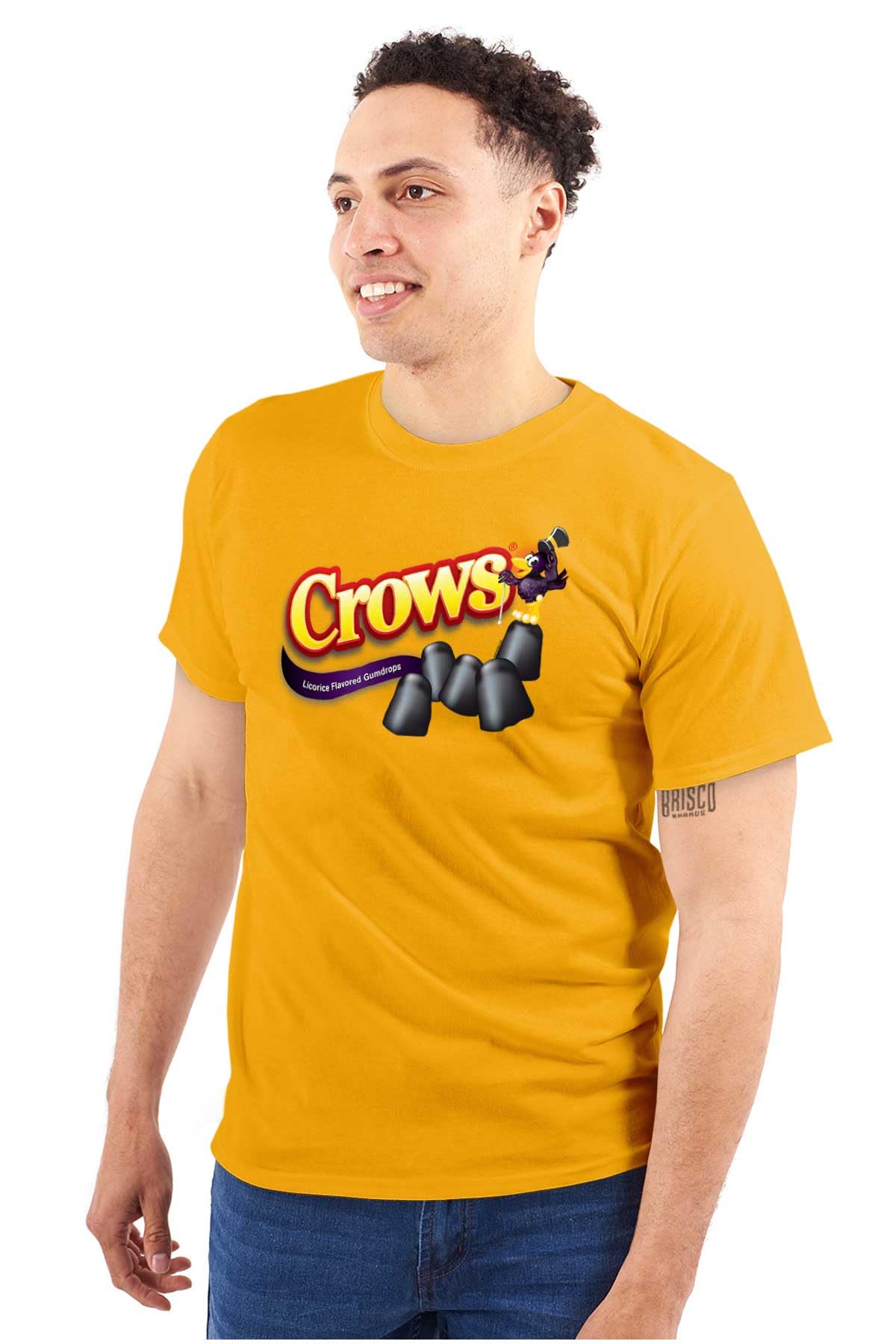 Black Licorice Lover Candy Crows Graphic T-Shirt for Men & Women - Soft Cotton Tee for Casual Wear, Gift for Candy Enthusiasts