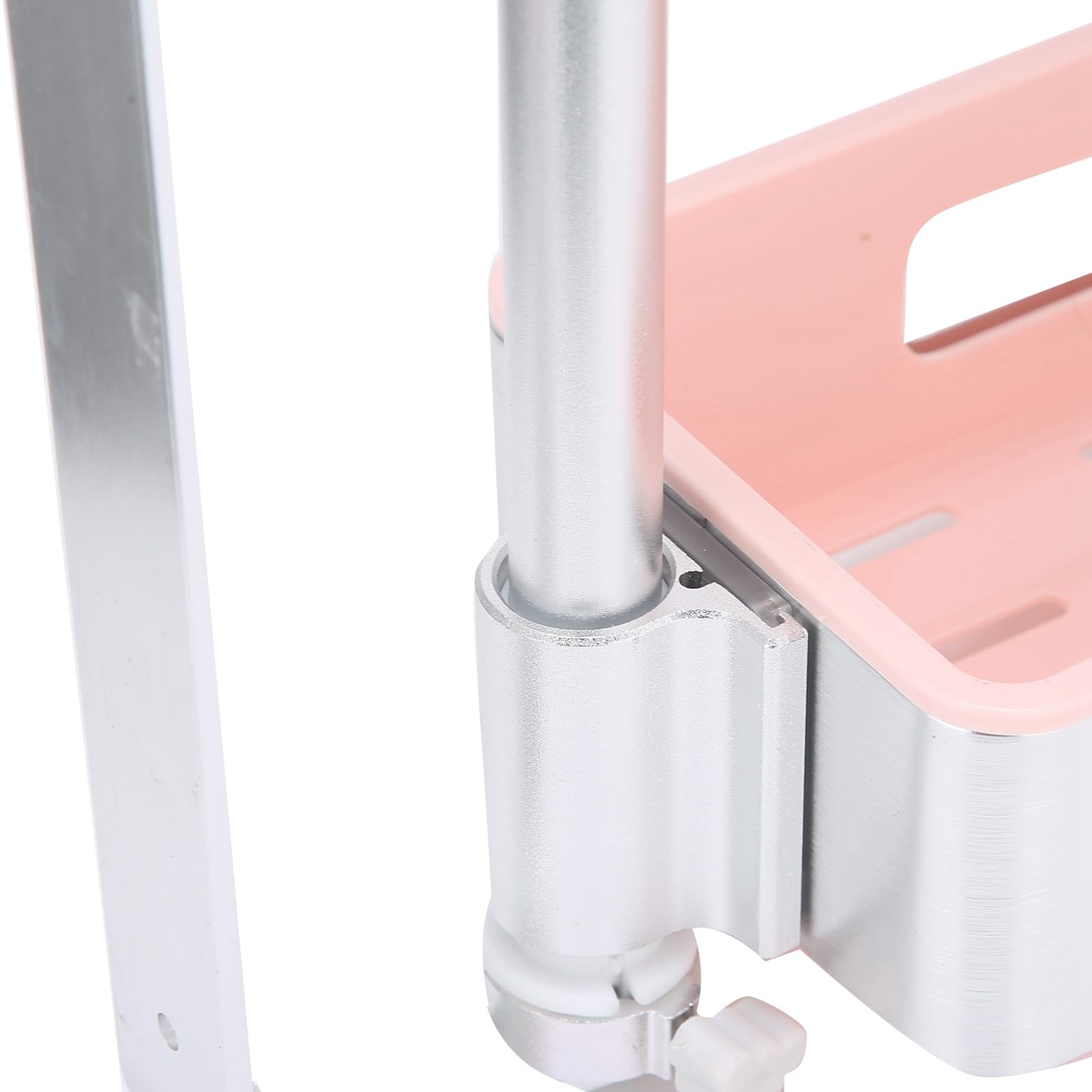 3-Tier Rotating Spice Rack Organizer - Silver & Macaron Pink Kitchen Shelf for Countertops | Space-Saving Bathroom Storage Solution | Perfect for Small Kitchens, Pantries & Vanity Organization