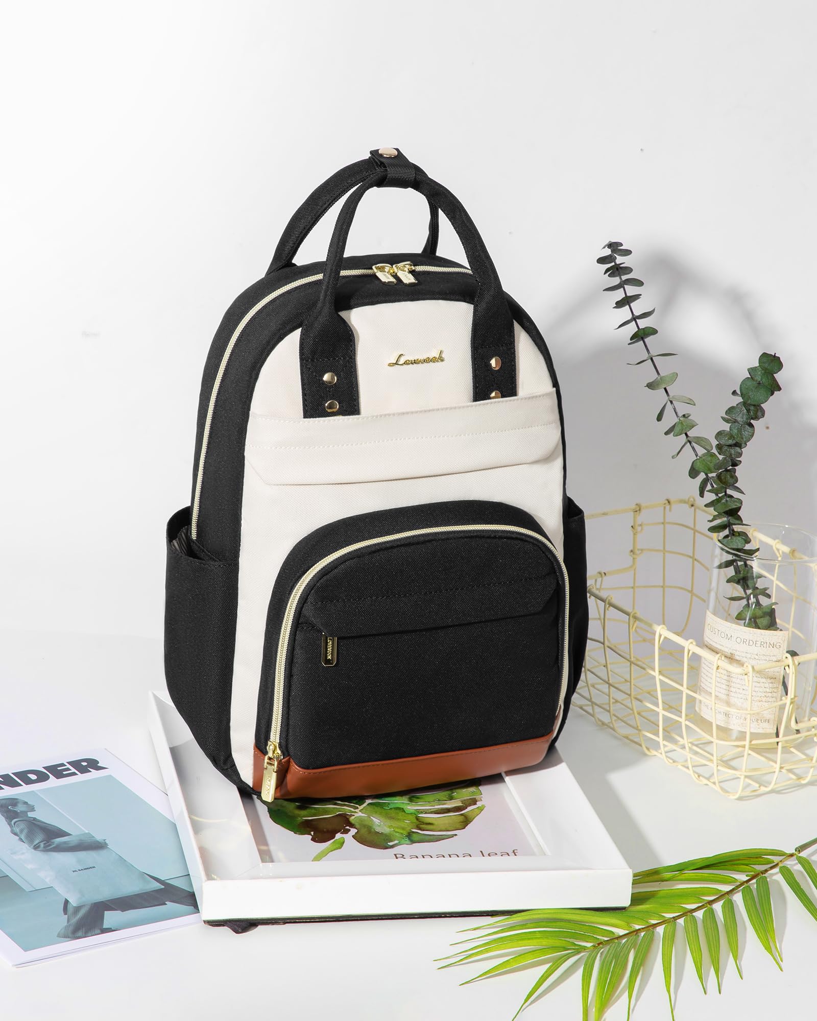LOVEVOOK Small Backpack Purse for Women - Mini Backpack Bag, Cute Fashion Backpack for Daily Use, Travel & Work - Beige, Black, Brown - Perfect for Commuting, Shopping & Weekend Getaways