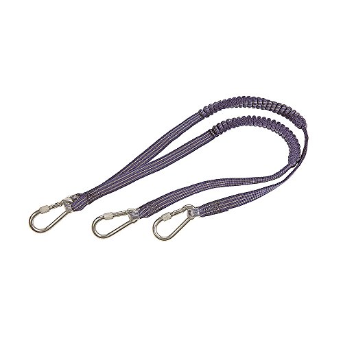 Heavy Duty Nylon Tool Lanyard 34-50 Inch Adjustable Length - Blue Safety Tether for Construction, Roofing & DIY Projects