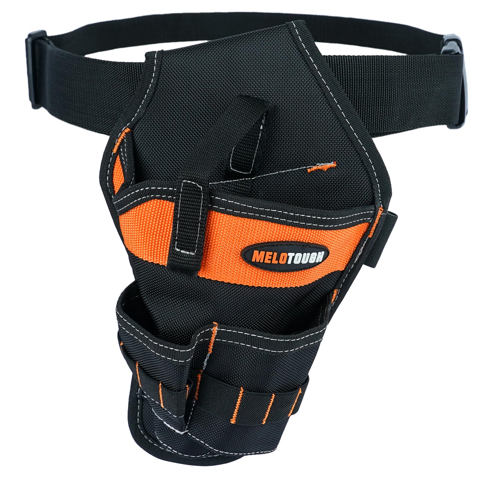 MELOTOUGH Left/Right Handed Cordless Drill Holster Pouch - Heavy Duty Tool Belt Accessory for Impact Drivers & Drill Bits - Perfect for Construction, DIY Projects & Electricians