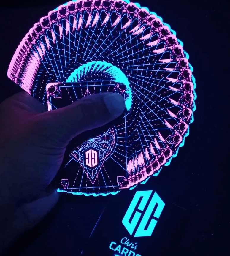 Premium Glow in the Dark Playing Cards - Chris Cards Collection | Perfect for Magic Tricks, Poker Nights & Party Games