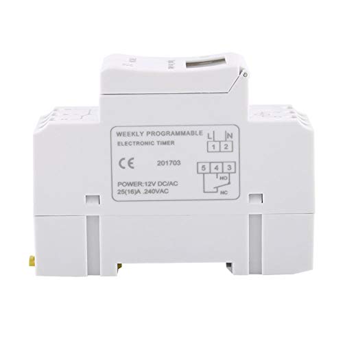 15A Digital Timer Switch - 7 Day Programmable LCD Relay Timer for Lamps, Fans & TV (12V) | Perfect for Home Automation & Energy Saving