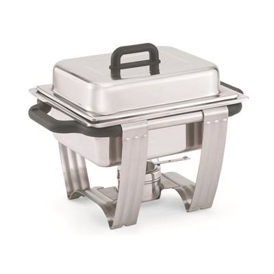 Vollrath Dakota 4.1 Qt Half Size Rectangle Chafing Dish - Stainless Steel Buffet Server for Catering, Restaurants & Home Entertaining