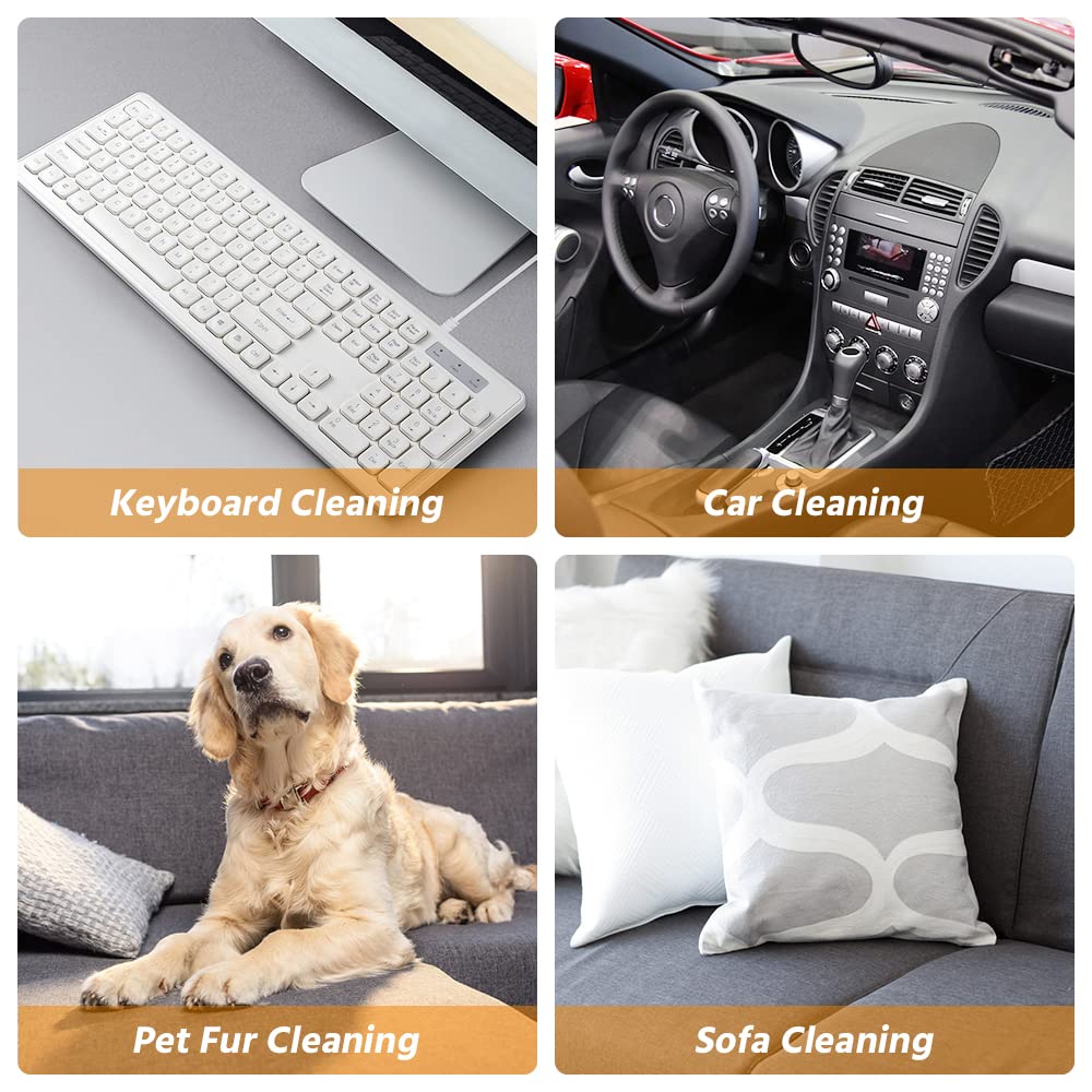 Cordless Mini Handheld Vacuum Cleaner - Rechargeable USB Keyboard & Computer Cleaner for Dust, Crumbs, Pet Hair | Perfect for Home, Office, Car & Small Spaces Cleaning