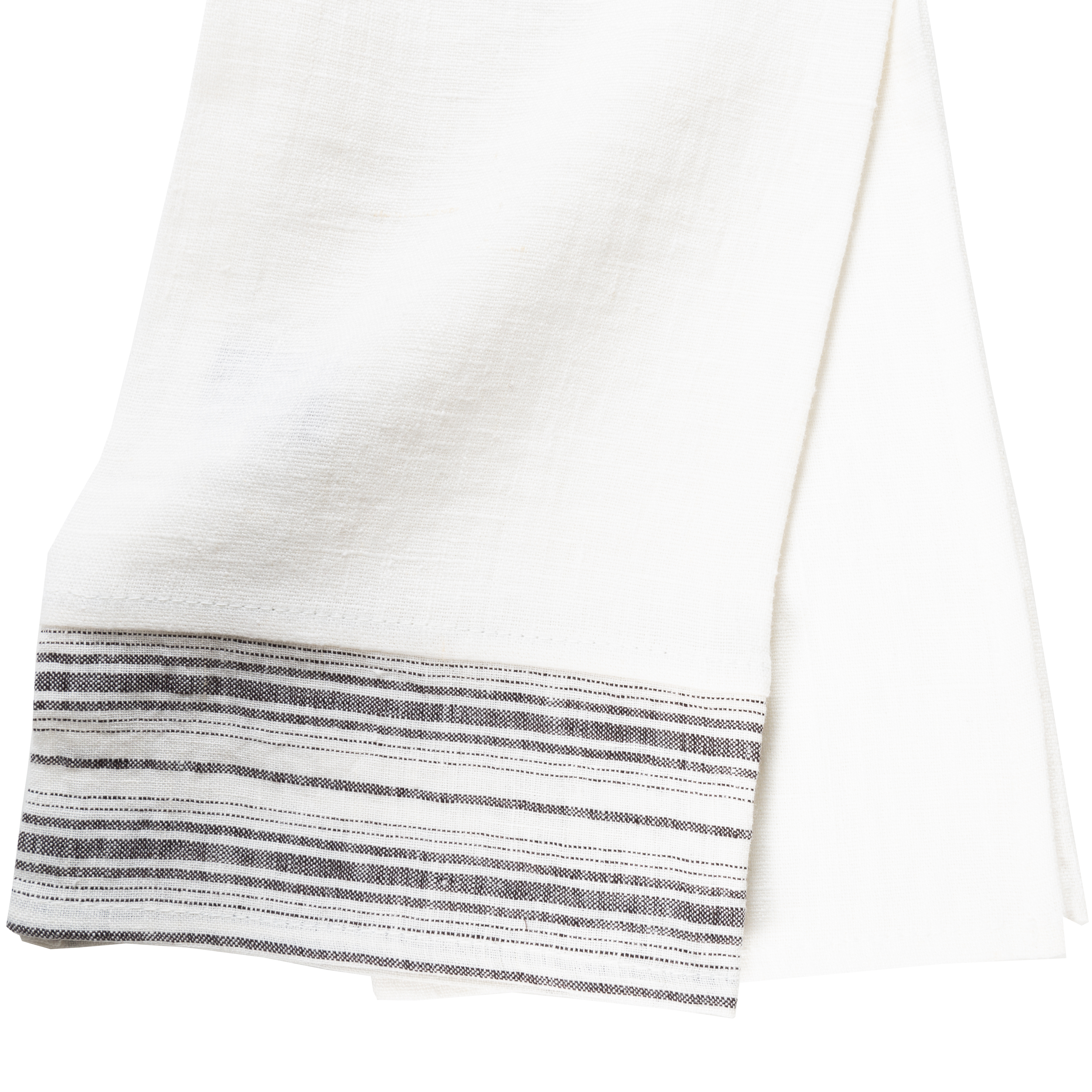 Premium Linen Border Guest Towel Set - Soft & Absorbent Bathroom Hand Towels for Home & Hotel Use - Perfect for Guest Bathrooms, Powder Rooms & Luxury Spa Settings