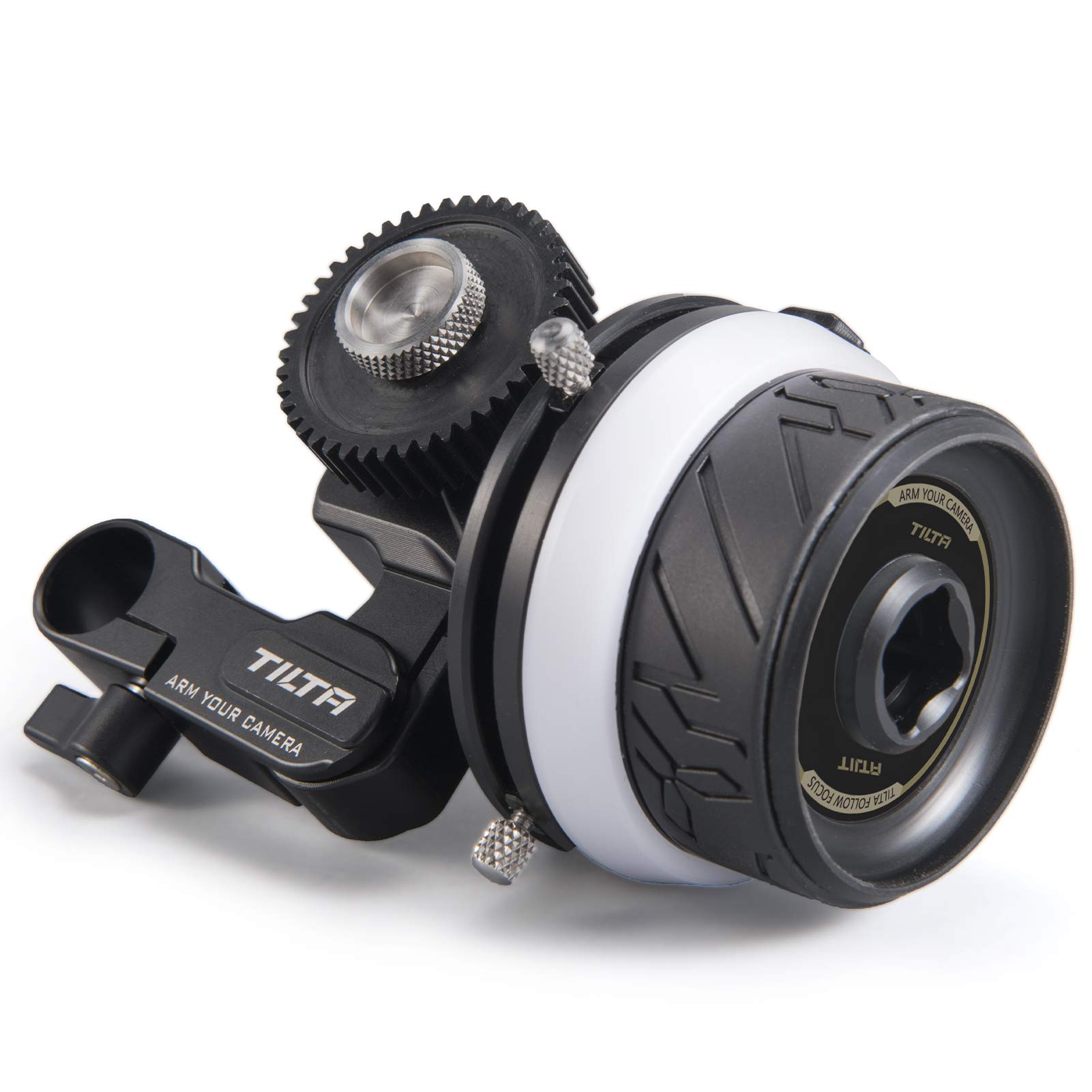 Tilta Mini Follow Focus Lens Zoom Control for DSLR & Mirrorless Cameras - Pocket Follow Focus with A/B Hard Stops, 0.8m Pitch Gear Ring, 15mm Rod & Single Rod Holder - Lightweight FF-T06/FF-T07 for Filmmaking, Vlogging & Professional Video Production