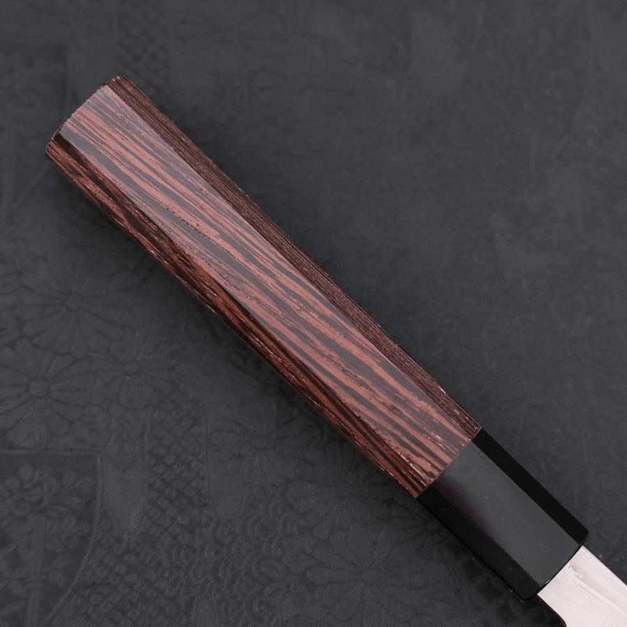 Premium Left-Handed Yanagiba Sushi Knife - AUS 10 High-Carbon Steel, Mirror Polished Blade with Buffalo Horn & Wenge Wood Handle (290mm) - Perfect for Sushi Chefs & Japanese Cuisine Enthusiasts