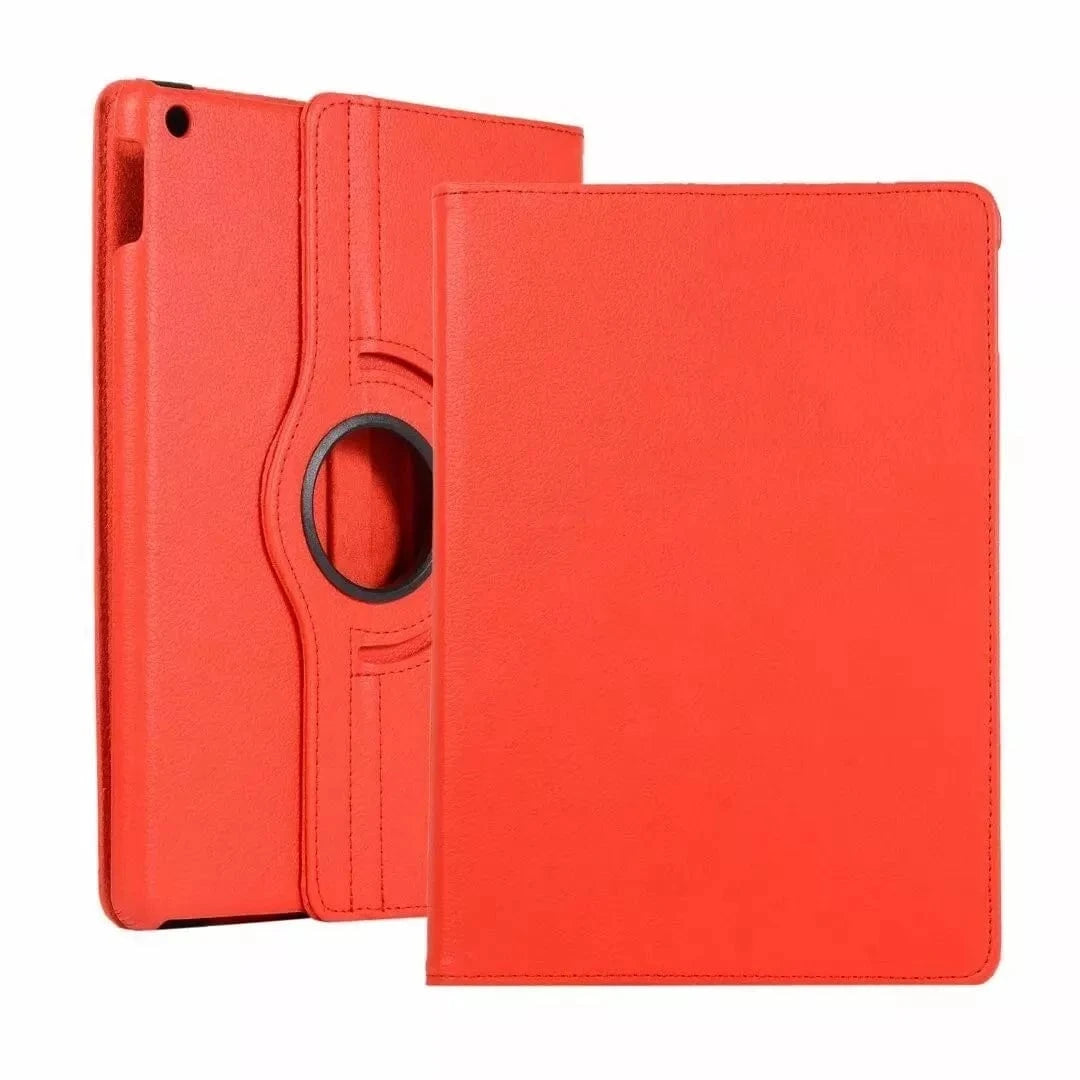 360° Rotating Genuine Leather Smart Case Cover for iPad Pro 12.9 4th Generation (2020) - Red | Slim Protective Stand Case with Auto Sleep/Wake | Perfect for Work, Travel & Home Use