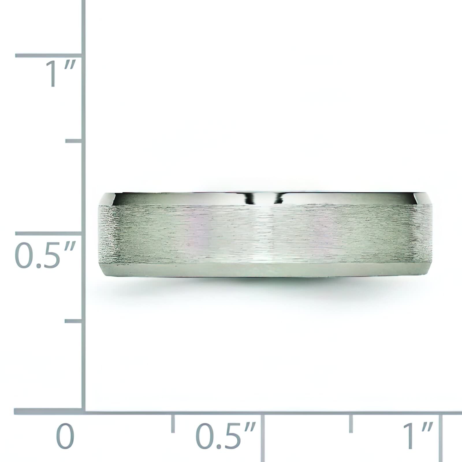 6mm Brushed Titanium Men's Wedding Ring Band - Size 13 - Durable & Comfortable for Everyday Wear, Anniversary Gift