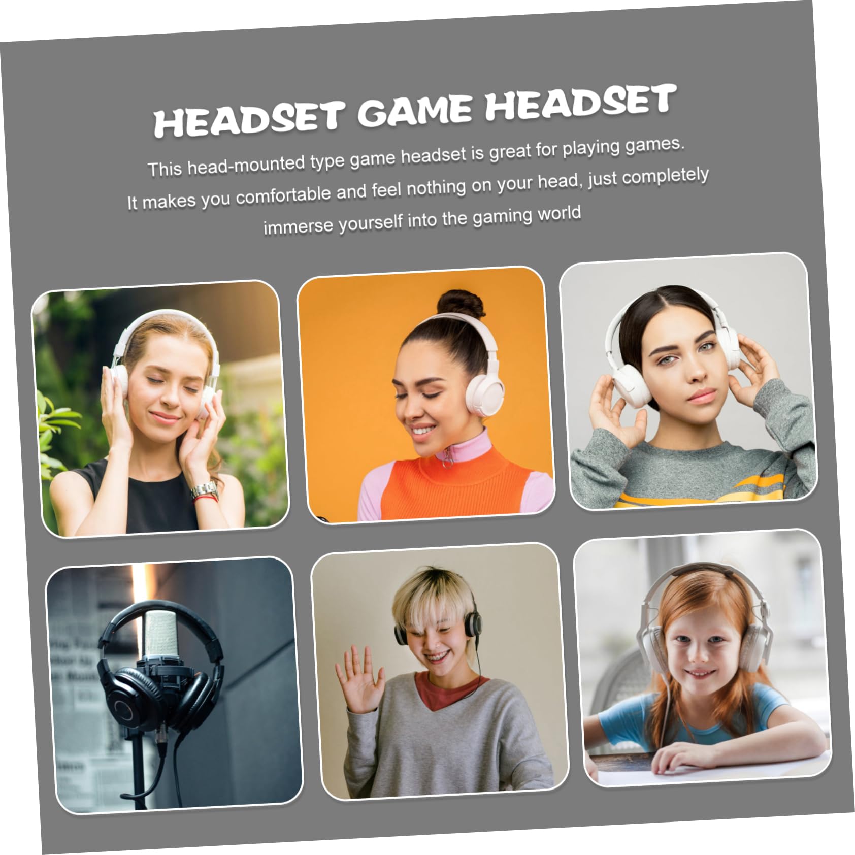 CHILDWEET I3000 Wired Gaming Headset with Microphone - Noise Isolating Over-Ear Headphones for PC, PS4, Xbox - Perfect for Esports, Online Classes & Remote Work