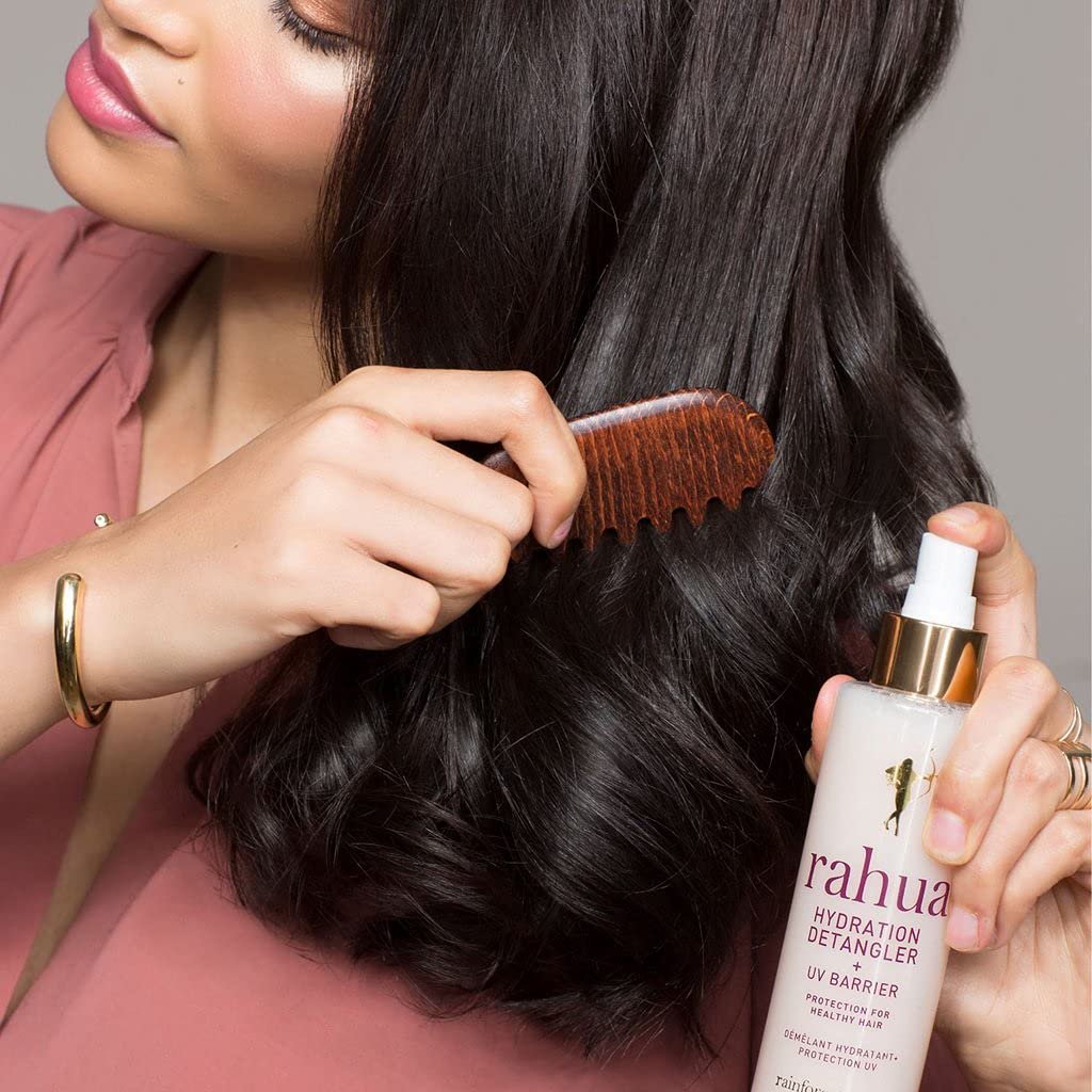 Rahua Hydration Detangler with UV Protection - 2 Fl Oz Travel Size | Moisturizing Hair Softener for Frizz Control & Damage Prevention | TSA-Approved Leave-In Conditioner for Smooth, Brushable Hair | Perfect for Beach Days, Travel & Daily Hair Care