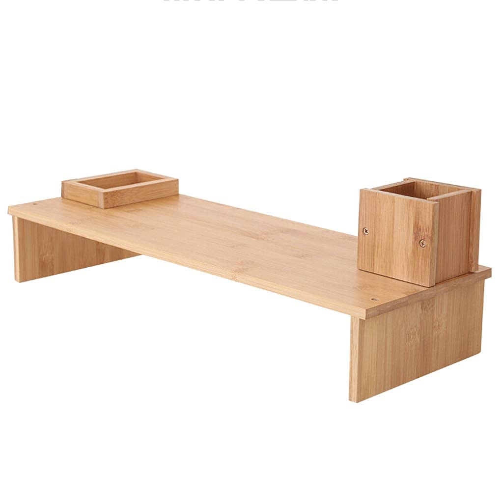 Adjustable Monitor Stand Riser with Storage Shelf - Ergonomic Computer Monitor Height Adjustable Base, Desk Organizer for Home & Office Workspace
