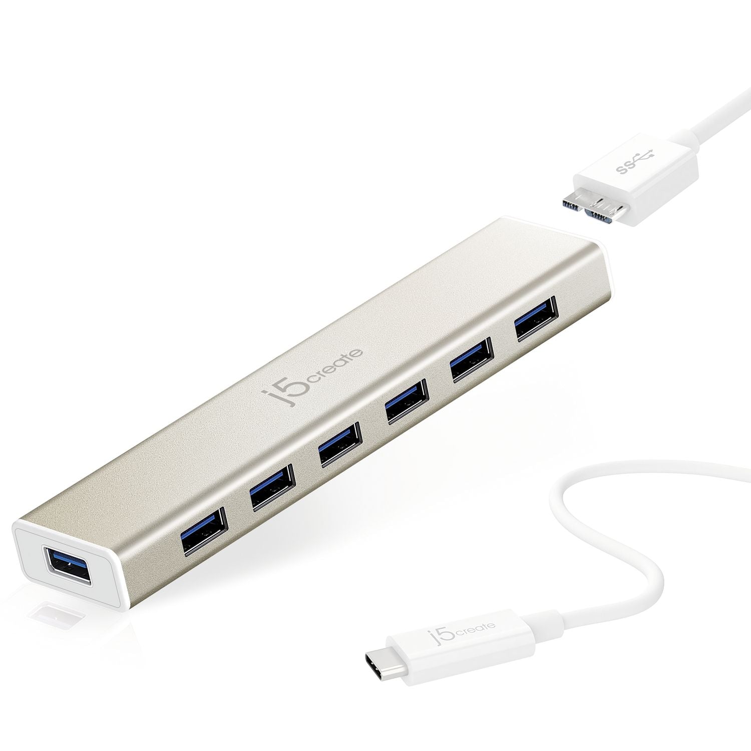 7-in-1 USB C Hub with 4K HDMI, 3 USB Ports, SD/TF Card Reader - Expand Laptop Connectivity for MacBook Pro/Air, iPad Pro, Dell XPS (Space Gray) - Perfect for Home Office, Online Classes & Video Conferencing