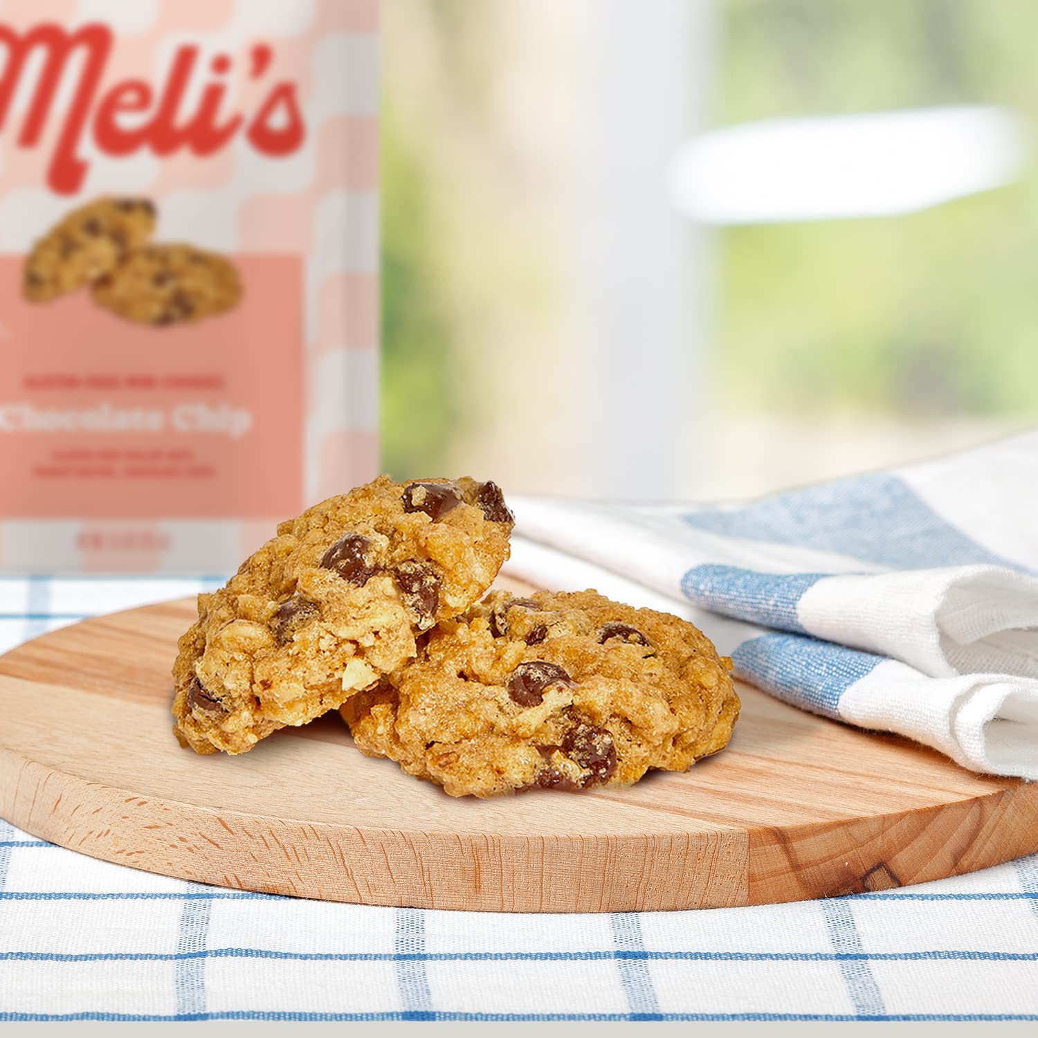 Meli’s Mini Cookies - Gluten Free Chocolate Chip Cookies, Vegan & Plant Based Snacks with Peanut Butter & Rolled Oats - Crunchy Healthy Kids Snacks for School Lunch, Sweet Treats & On-the-Go - 3 Pack Bundle (Perfect for Lunchboxes, After-School Snacks & Travel)