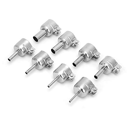 Universal Heat Gun Nozzle Kit - 8 Pcs Stainless Steel Nozzles (3~12mm) for 850 Heat Gun, High-Temperature Resistant Accessories - Perfect for DIY, Soldering, Shrink Wrapping & Craft Projects