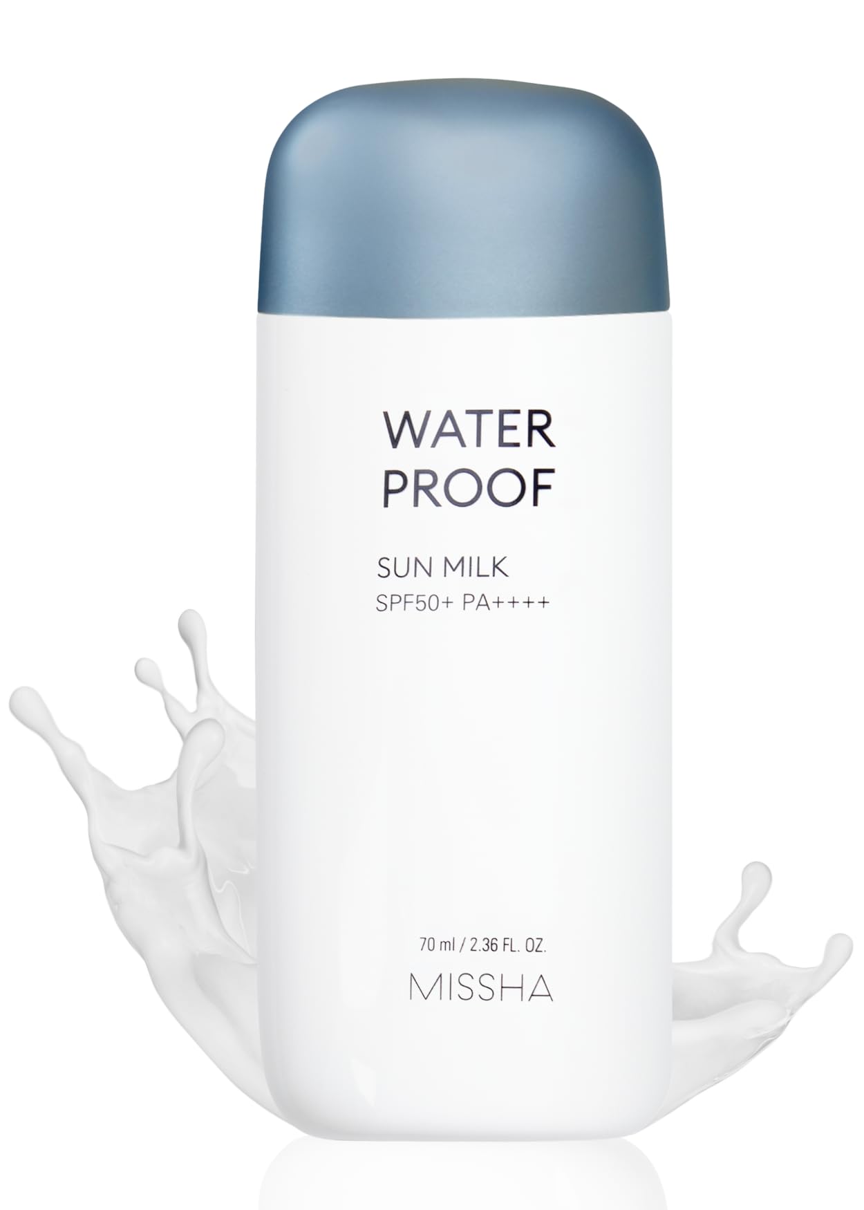 Missha All-Around Safe Block Waterproof Sun Milk SPF50+ PA+++ 70ml - Lightweight Sunscreen for Face & Body, Sweat & Water Resistant, Ideal for Outdoor Activities, Swimming & Daily Sun Protection