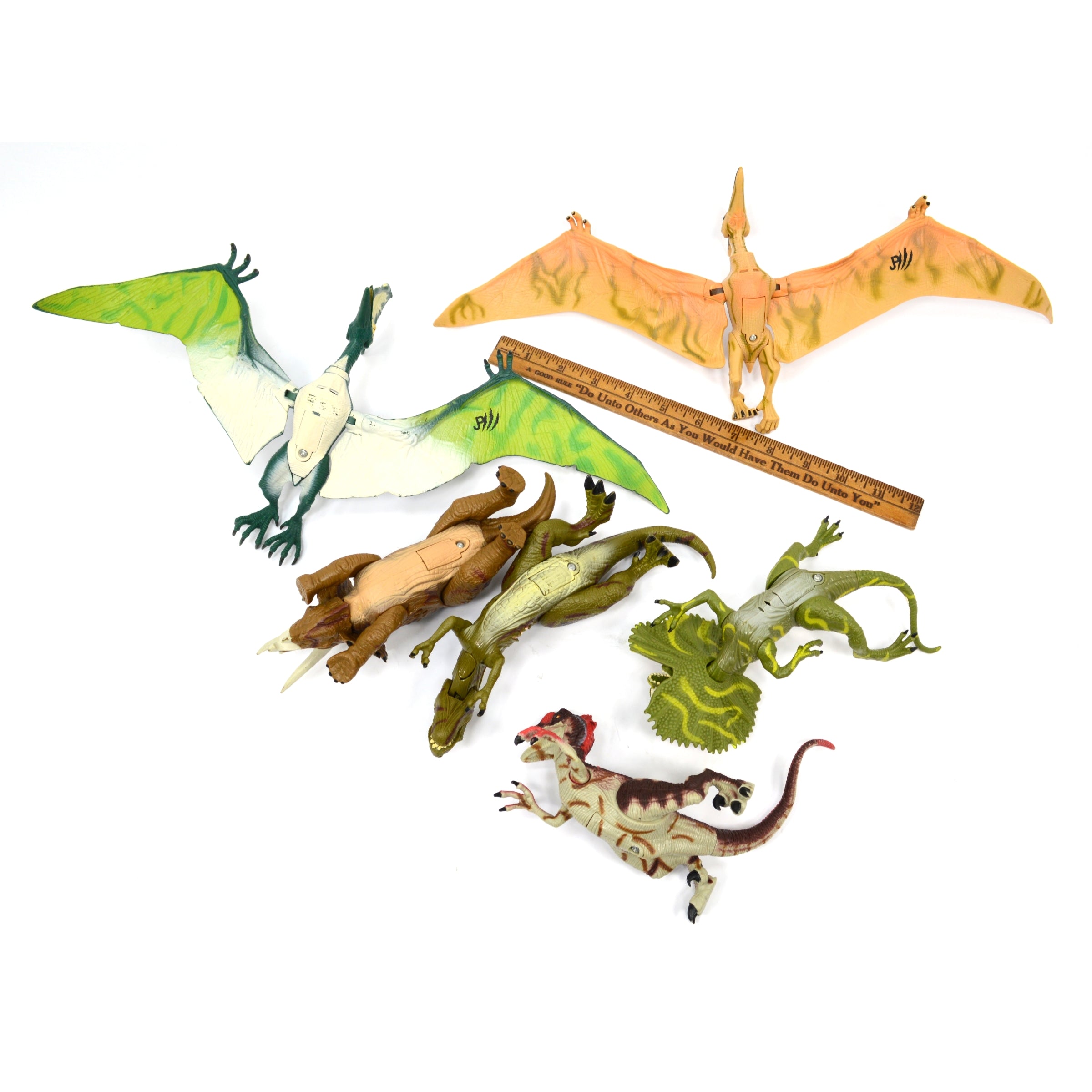 JURASSIC PARK III Toy Dinosaur Figures Set of 6 - T-Rex vs Raptor Action Figures for Kids, Collectors & Dinosaur Lovers | Perfect for Playtime, Display & Jurassic Park Themed Parties