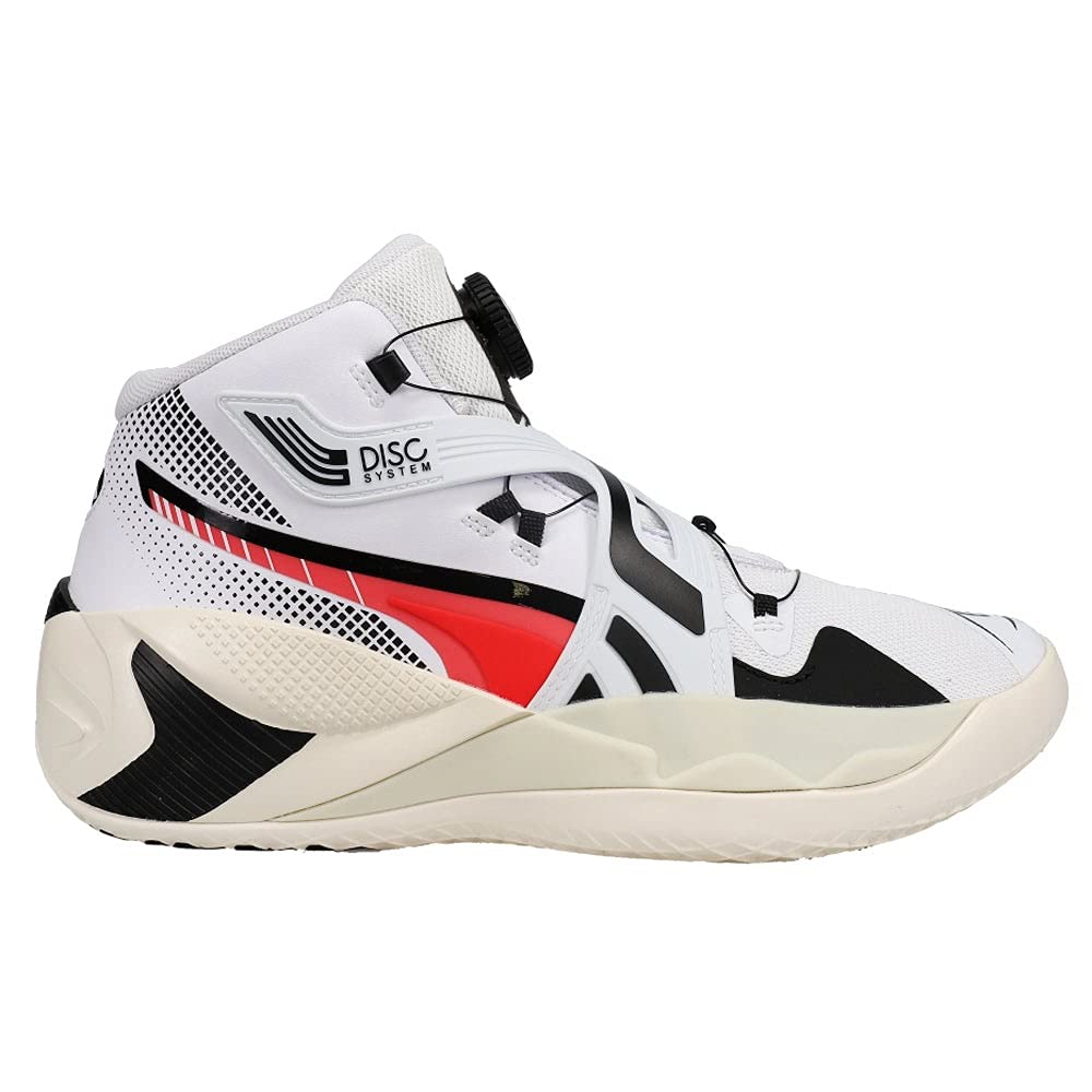 PUMA Men's Disc Rebirth Basketball Shoes - Black Size 9.5 M - High-Performance Sneakers for Court Play & Streetwear Fashion