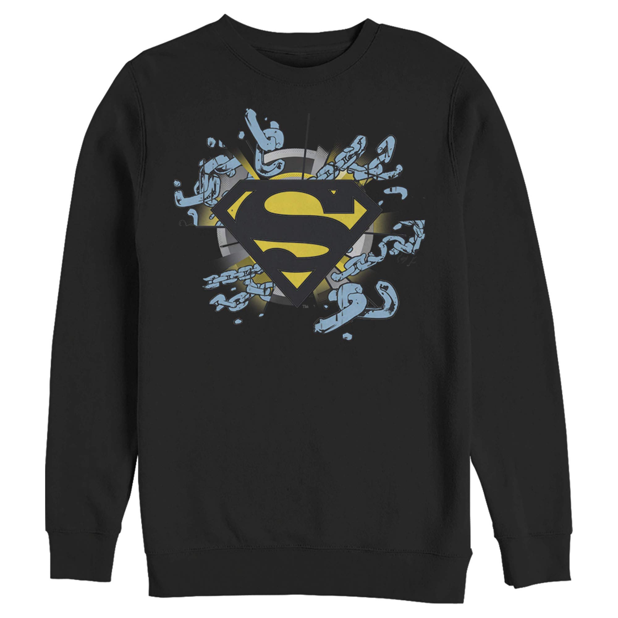 Men's Superman Logo Sweatshirt - Casual Superhero Style for Fans
