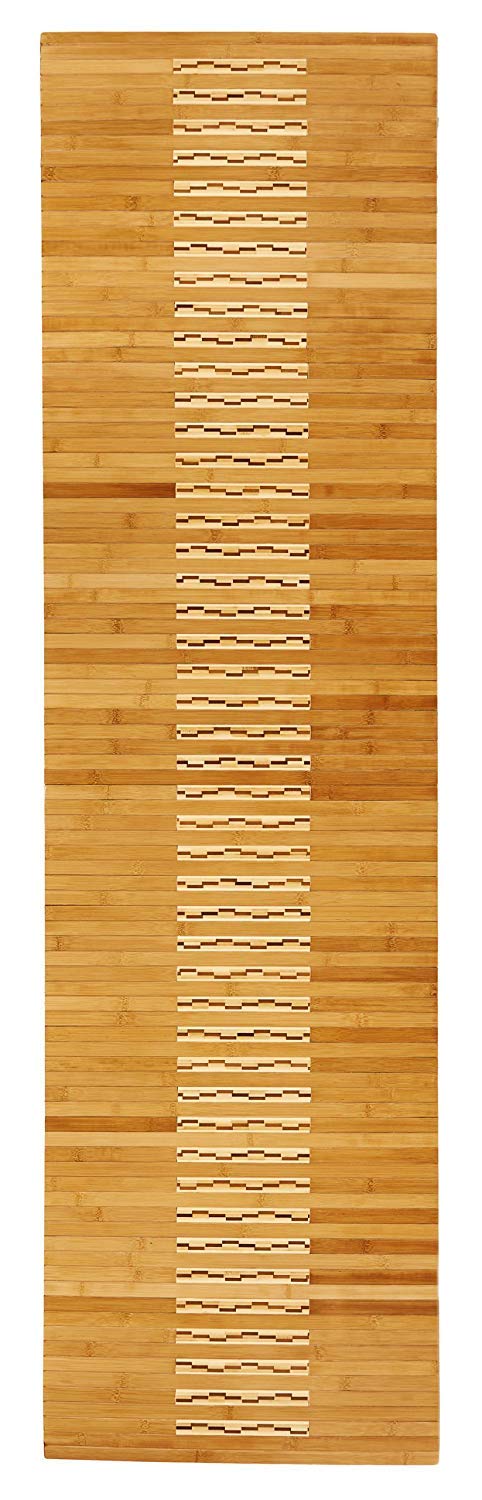 Premium Anji Mountain Bamboo Kitchen and Bath Mat 20x72 Inches - Natural Eco-Friendly Non-Slip Floor Rug for Bathroom, Shower, Kitchen Sink Area - Soft Water Absorbent Mat for Home Decor and Safety