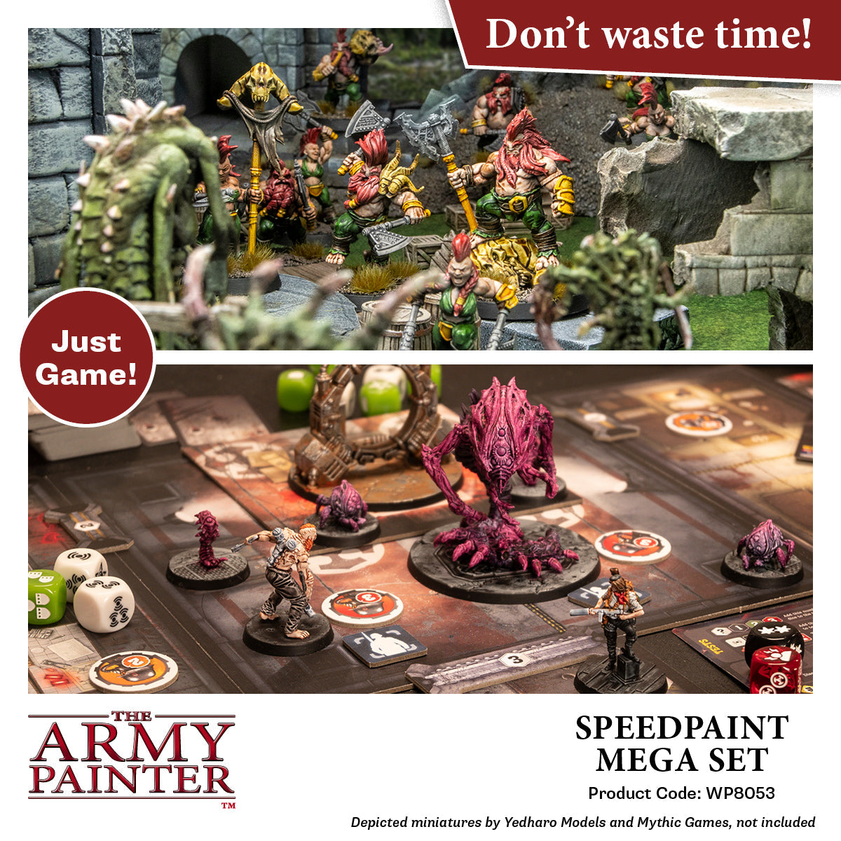 Speedpaint: Mega Paint Set - 60 Vibrant Colors for Miniatures, Models & Crafts - Perfect for Warhammer, D&D & DIY Art Projects