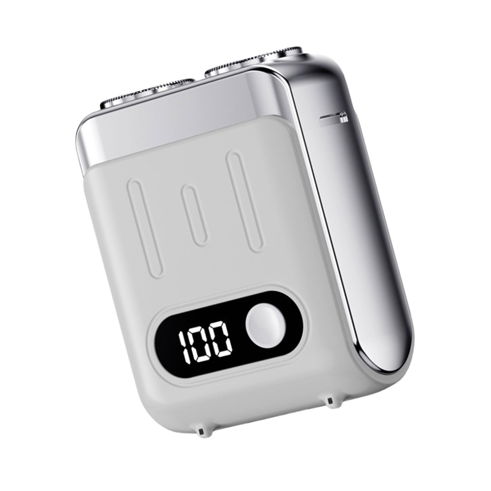 Men's Electric Shaver with LCD Display - USB Rechargeable Travel Trimmer for Beard & Facial Hair - Portable Grooming Kit for Home, Office & Travel Use
