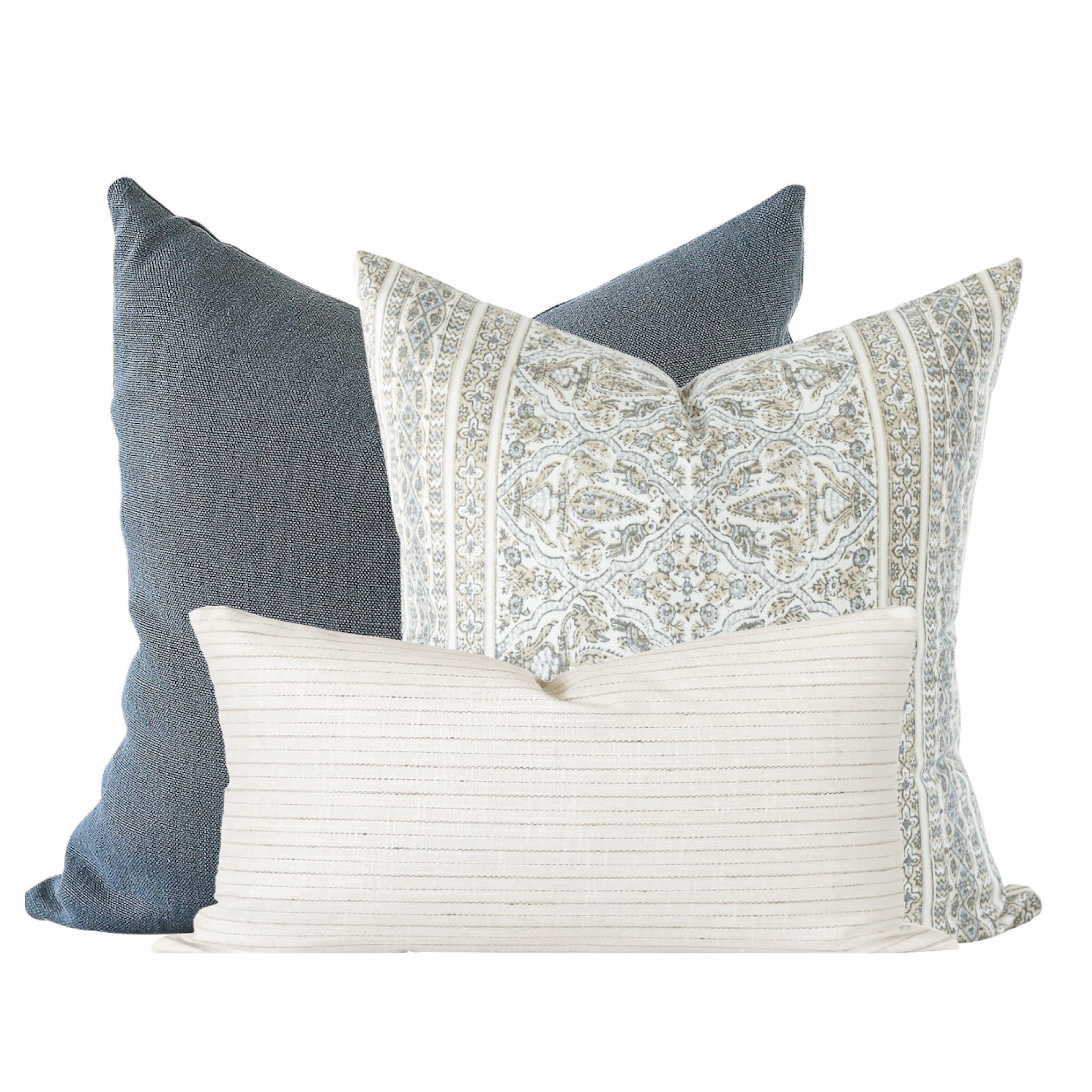 Soft & Supportive Pillow Combination Set #30 - 2 Pack Hypoallergenic Bed Pillows for Side, Back & Stomach Sleepers - Perfect for Home, Hotel & Travel Use