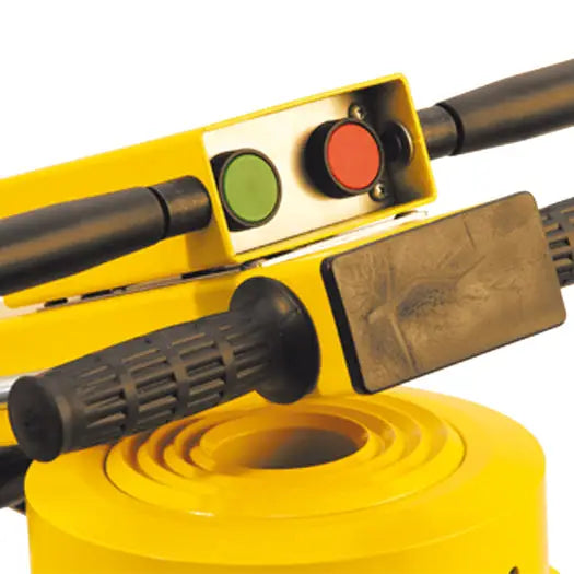 ESCO MAMMUT 100 Ton Single Stage Air/Hydraulic Jack - Heavy Duty Automotive & Industrial Lifting Equipment for Trucks, Tractors, and Construction Machinery