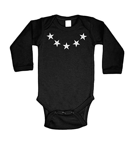 Stars on Neck - Black - Long Sleeve