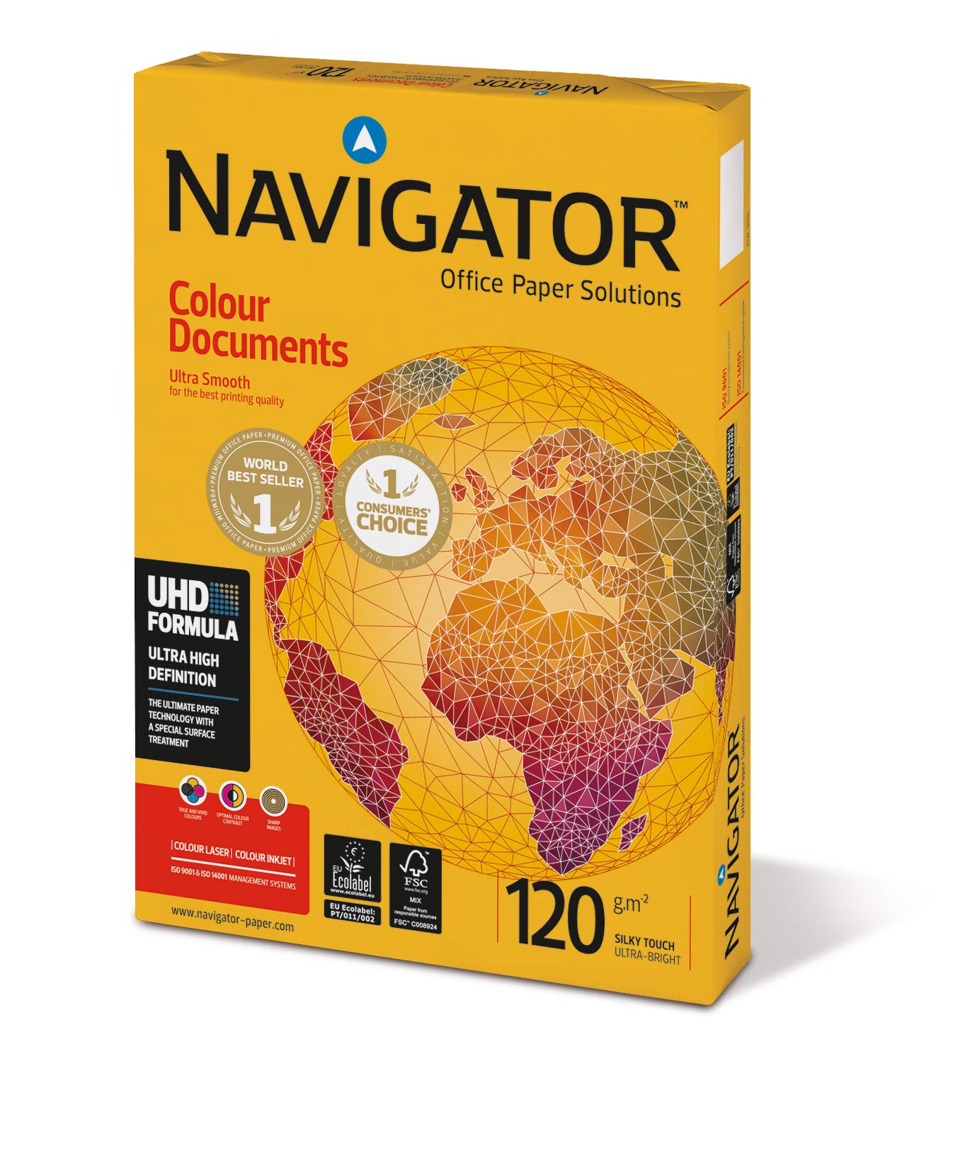 Premium White A3 Paper 120gsm - 4 Packs of 500 Sheets for Office Printing, Art Projects & Professional Documents | High-Quality Navigator Brand Paper