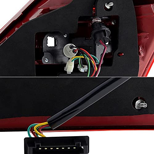 Xtune ALT-JH-MBW221-LED-RC LED Tail Lights for Mercedes Benz W221 (2006-2013) - Smoked Lens, Sequential Turn Signal, Plug & Play Installation - Perfect for S-Class Sedan Upgrades & Nighttime Driving Safety