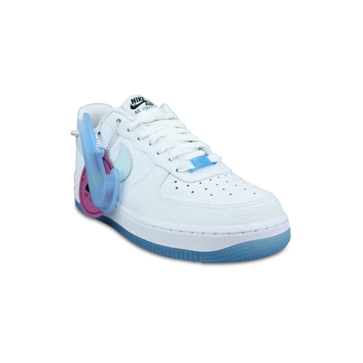 Nike Air Force 1 Low UV Reactive Swoosh Women's Sneakers DA8301-101 White - Casual Streetwear & Night Out Shoes with Glow-in-the-Dark Feature